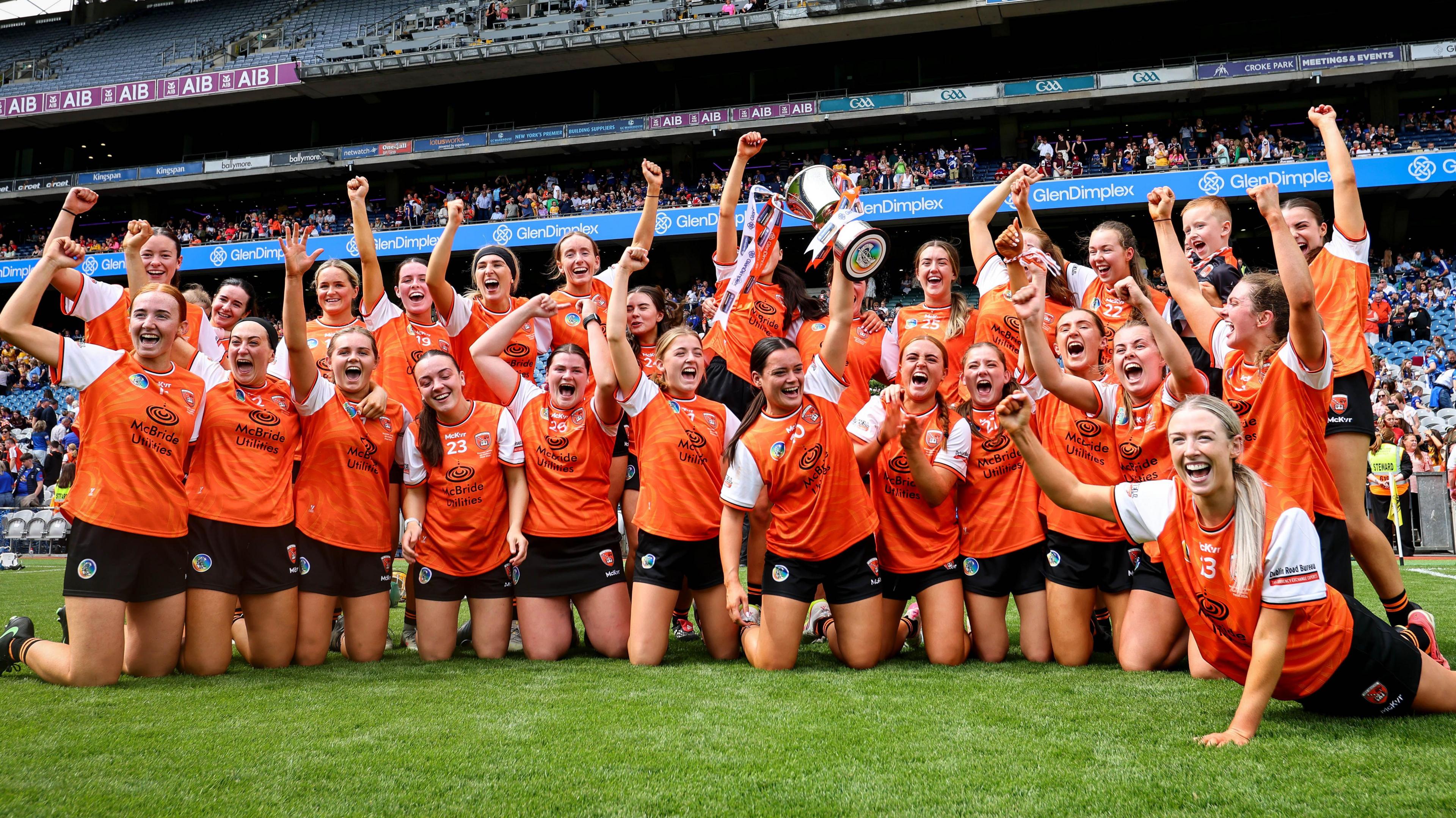 Armagh celebrate their win