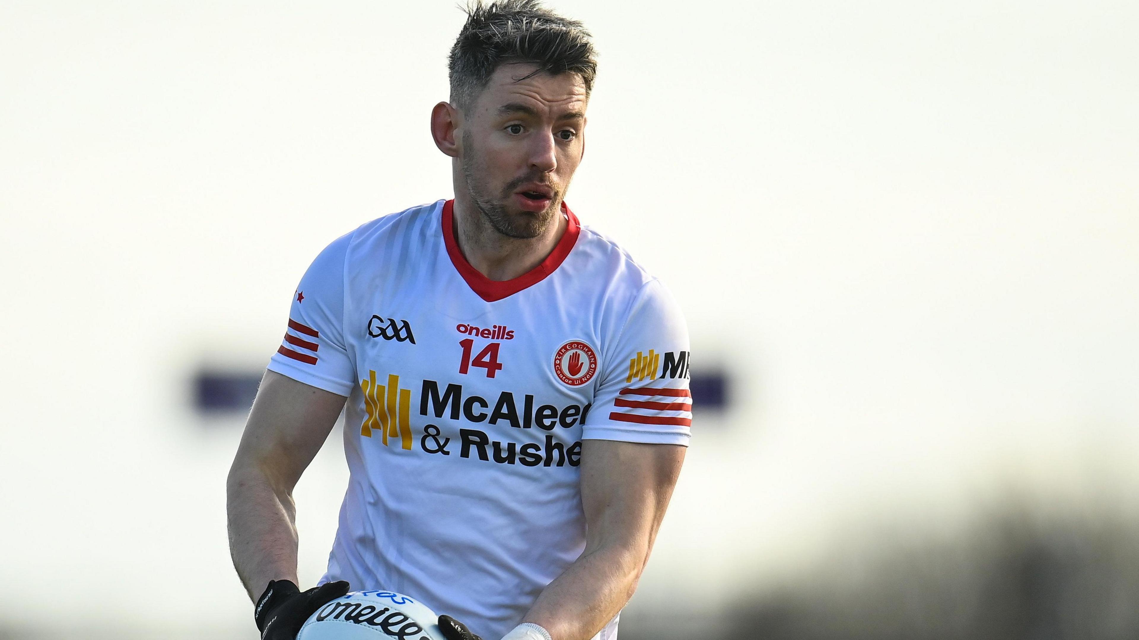 Mattie Donnelly in action for Tyrone