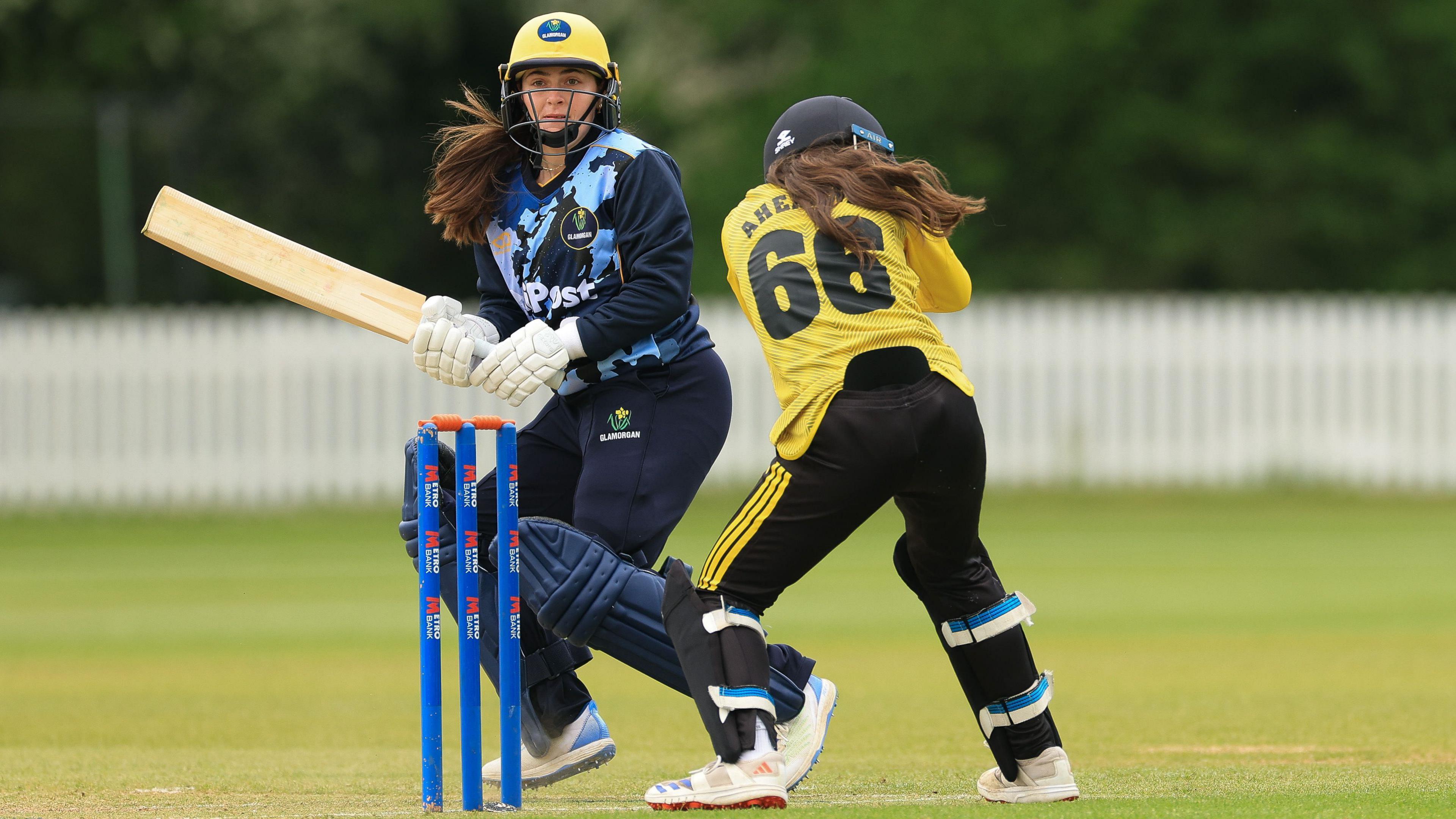 Bea Ellis' big-hitting 77 led Glamorgan to victory over Gloucestershire