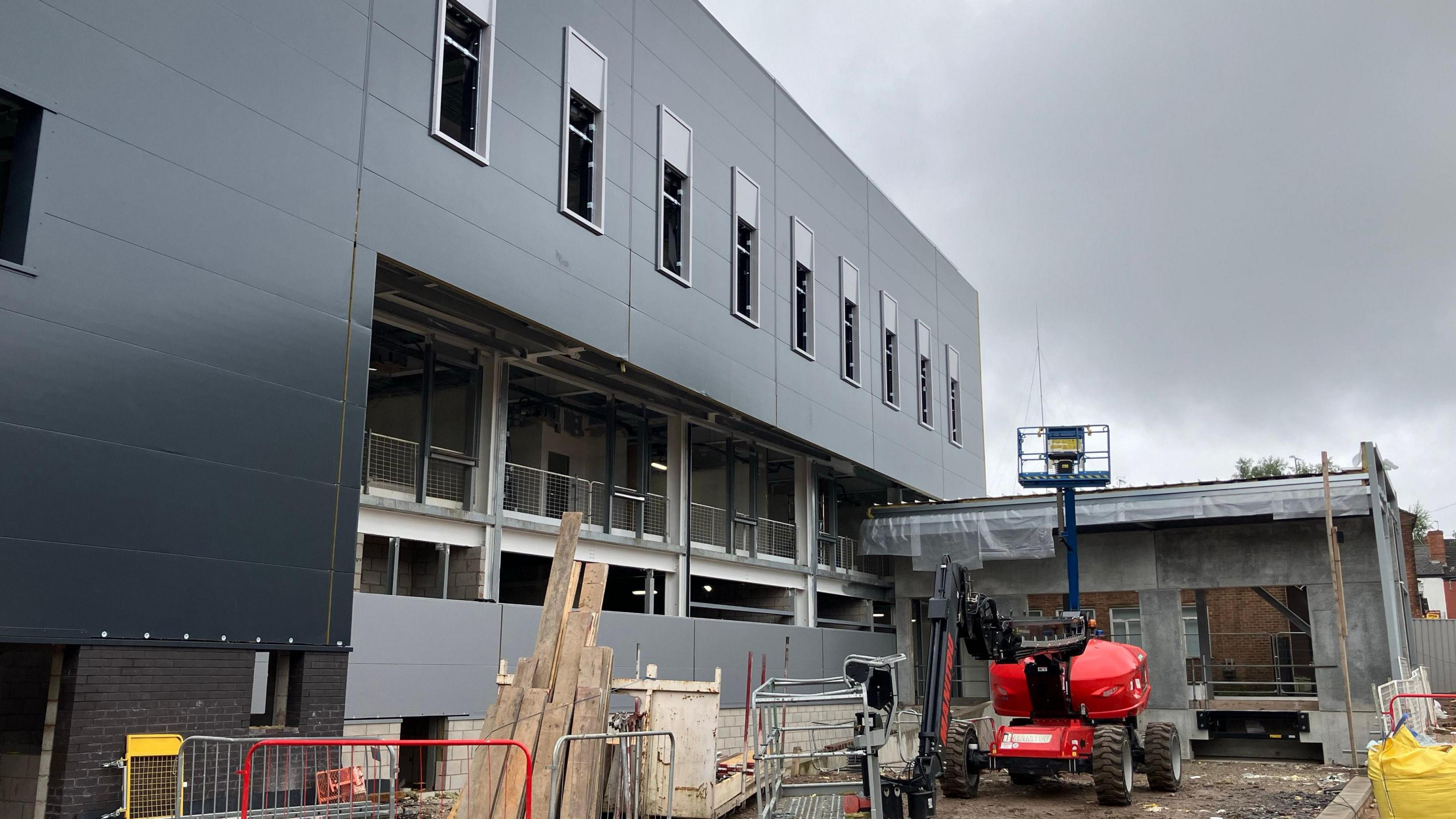 Building work taking place at Becketwell Arena