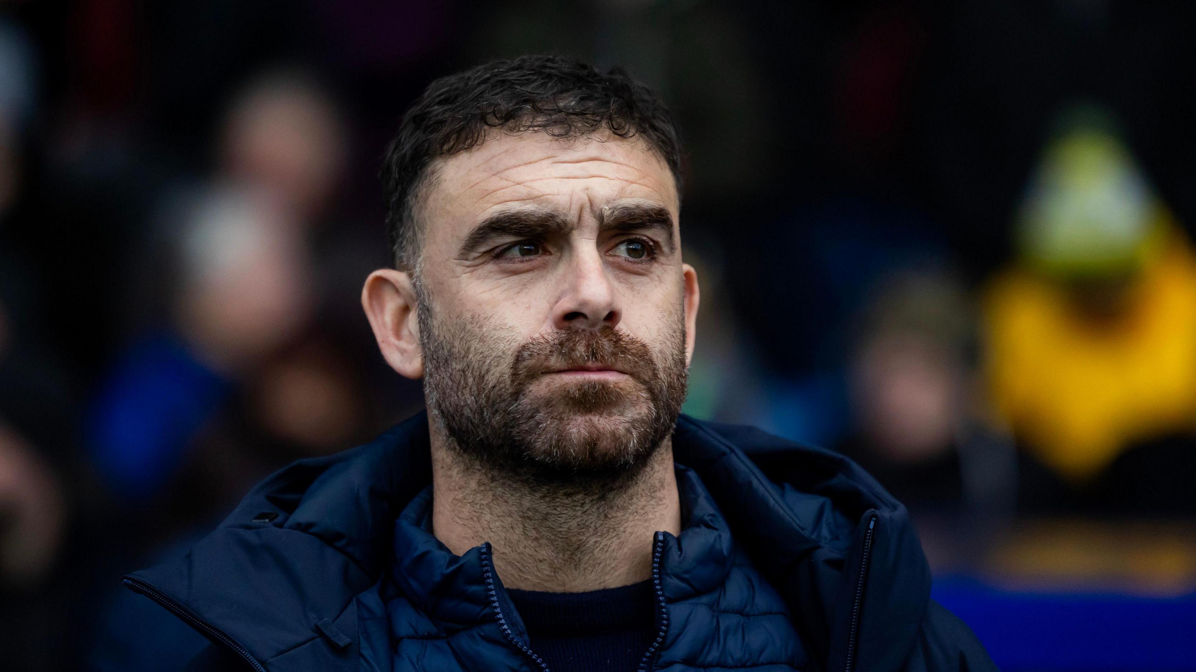 Omer Riza in the Cardiff dugout 