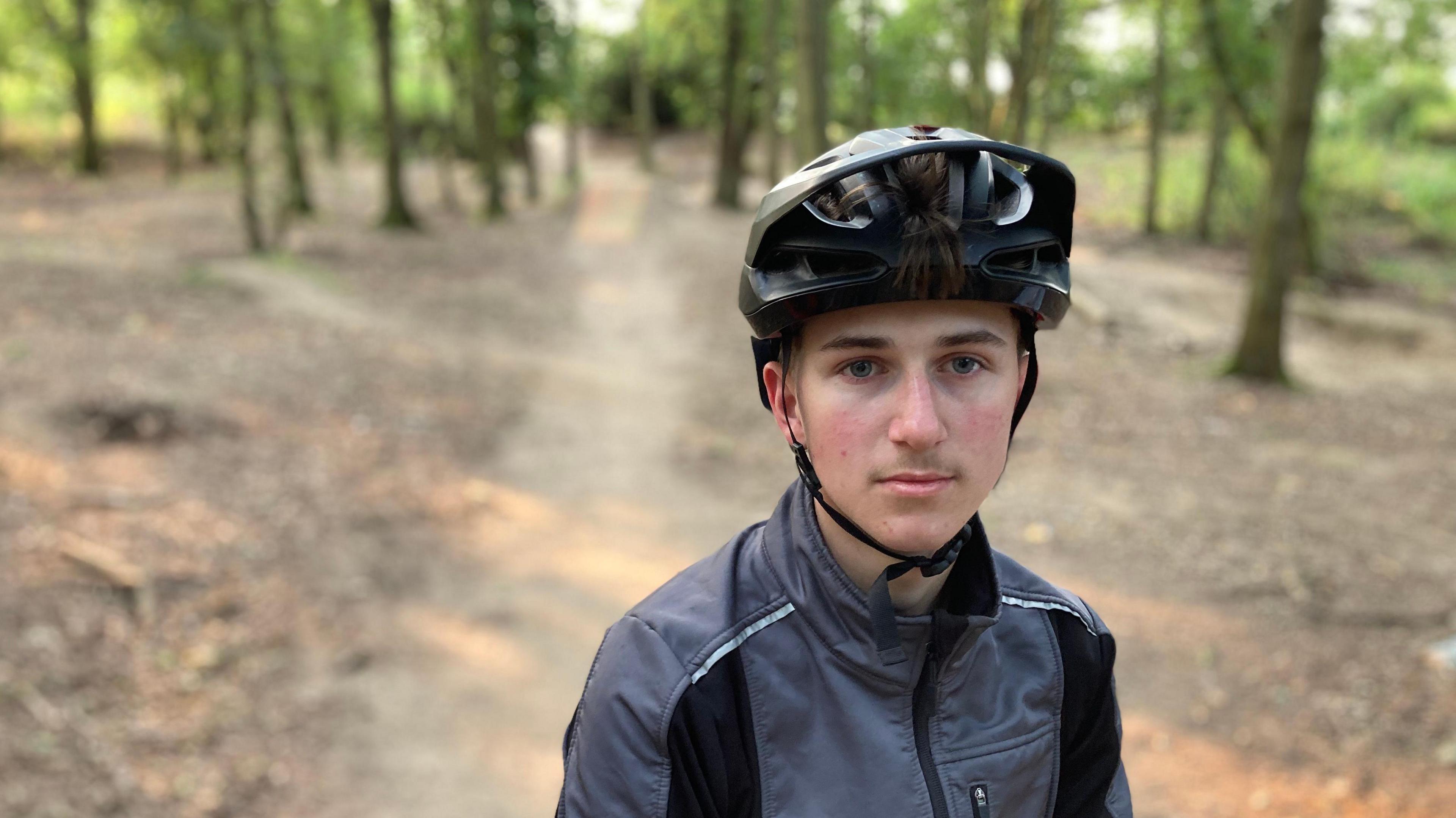 Ethan J pictured at the bike track in Hadleigh