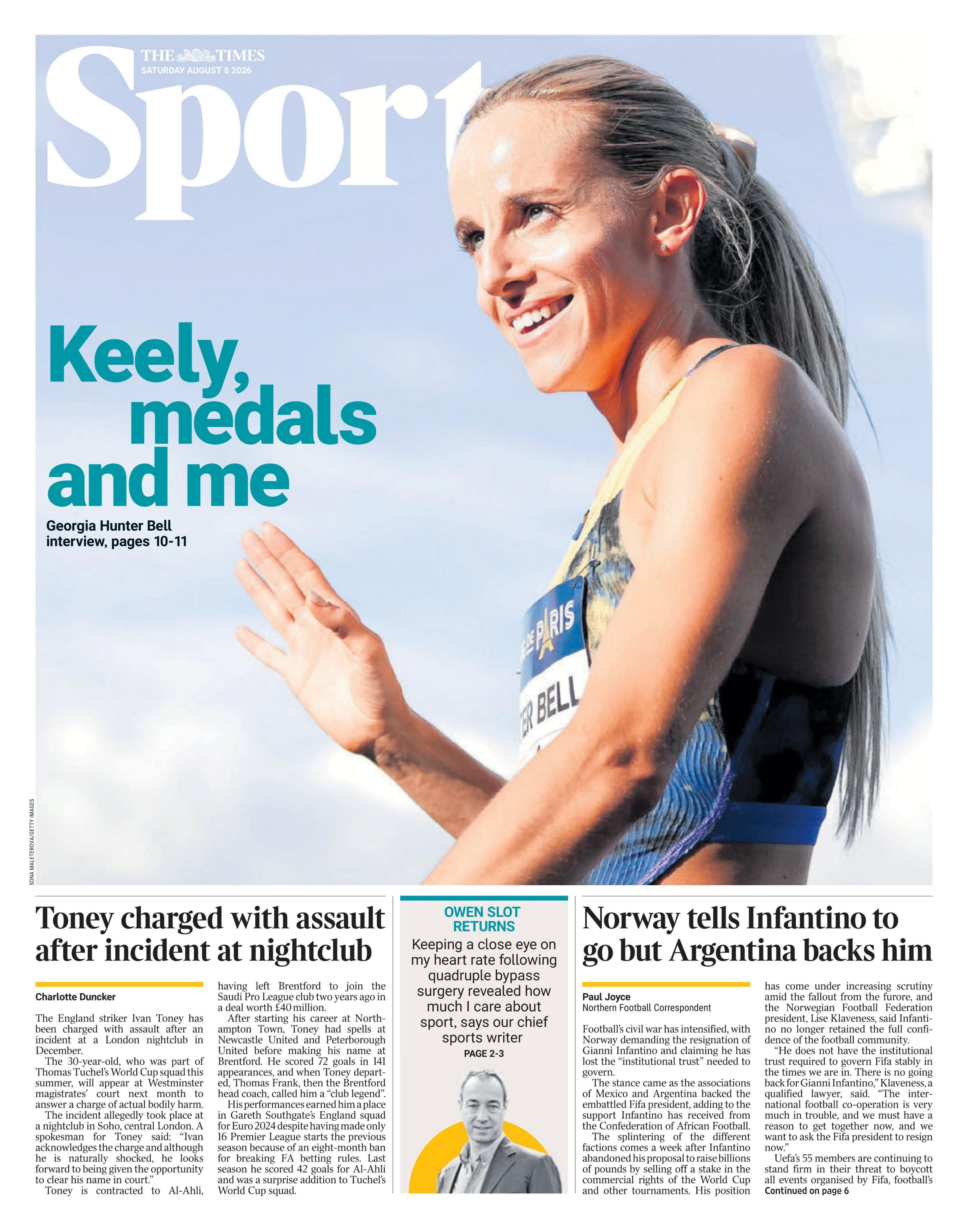 Times sports section