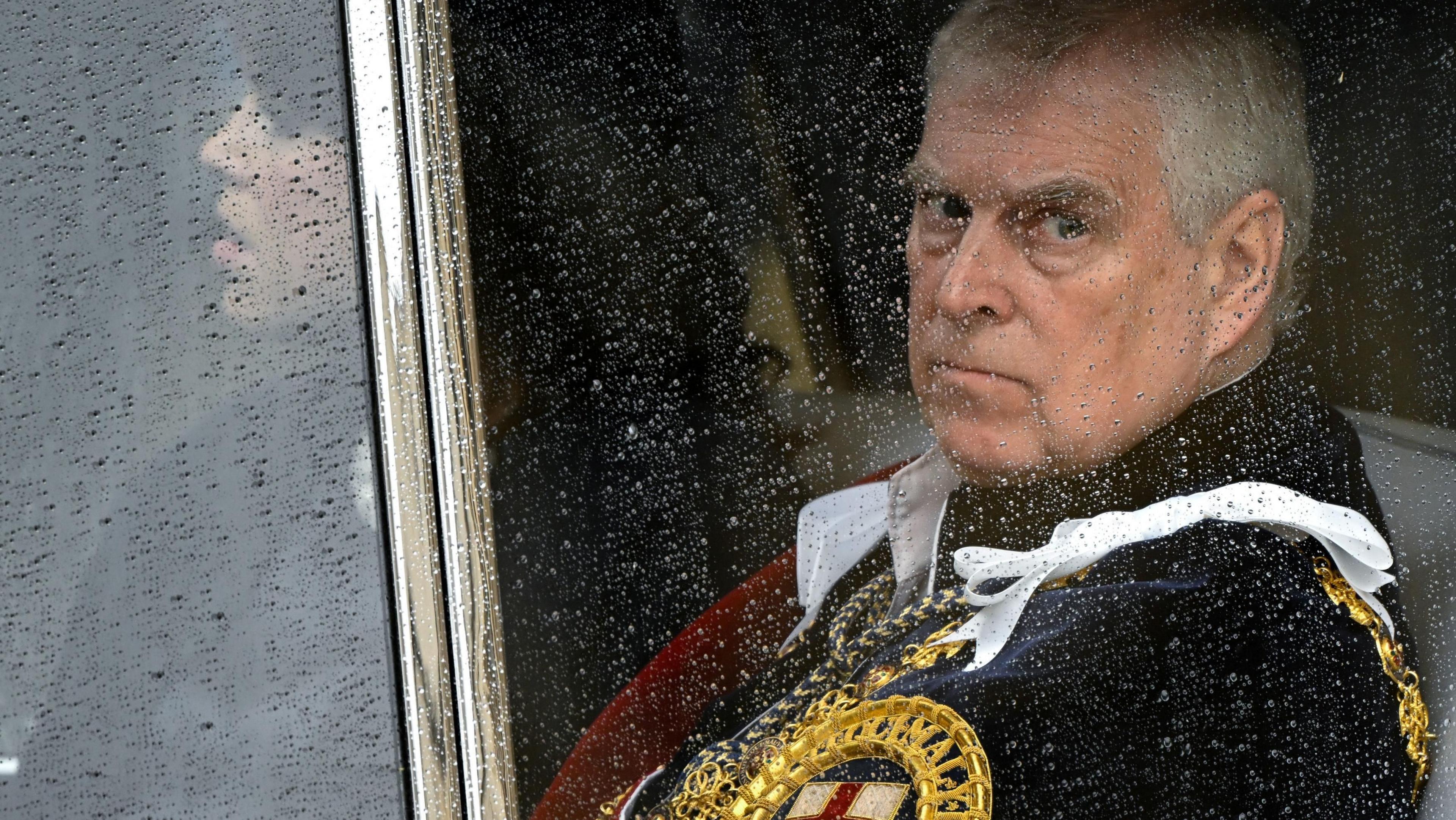 The Duke of York departs Westminster Abbey, London, following the Coronation of King Charles III