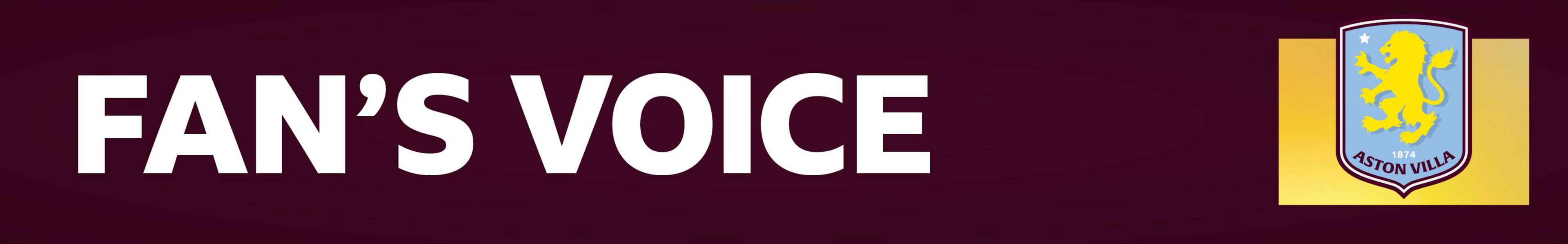 Aston Villa fan's voice banner