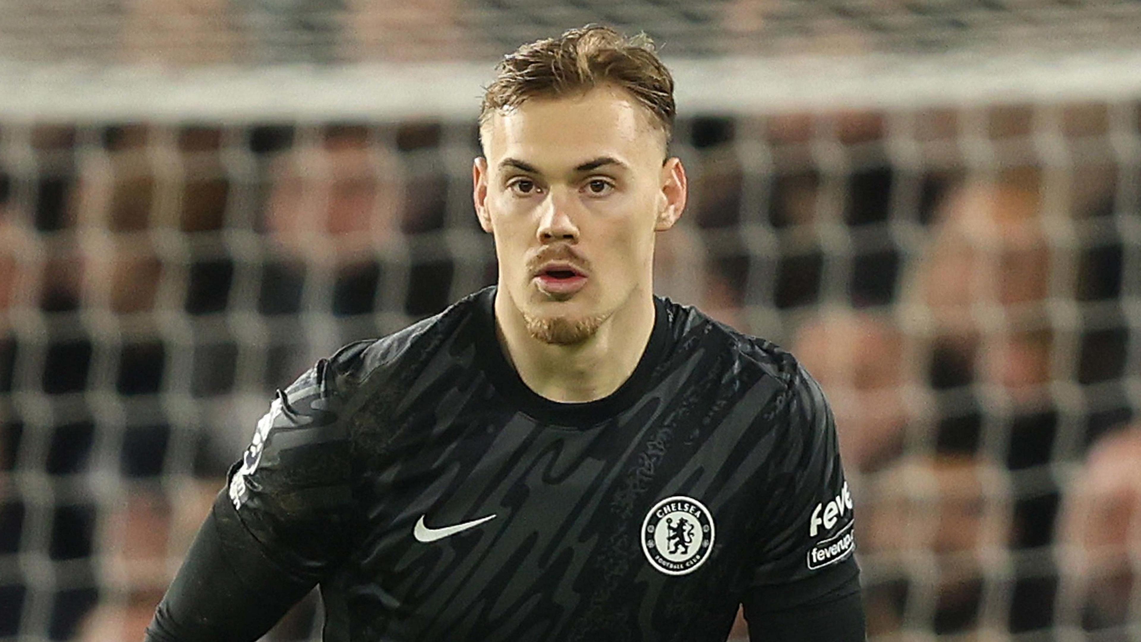 Chelsea goalkeeper Filip Jorgensen