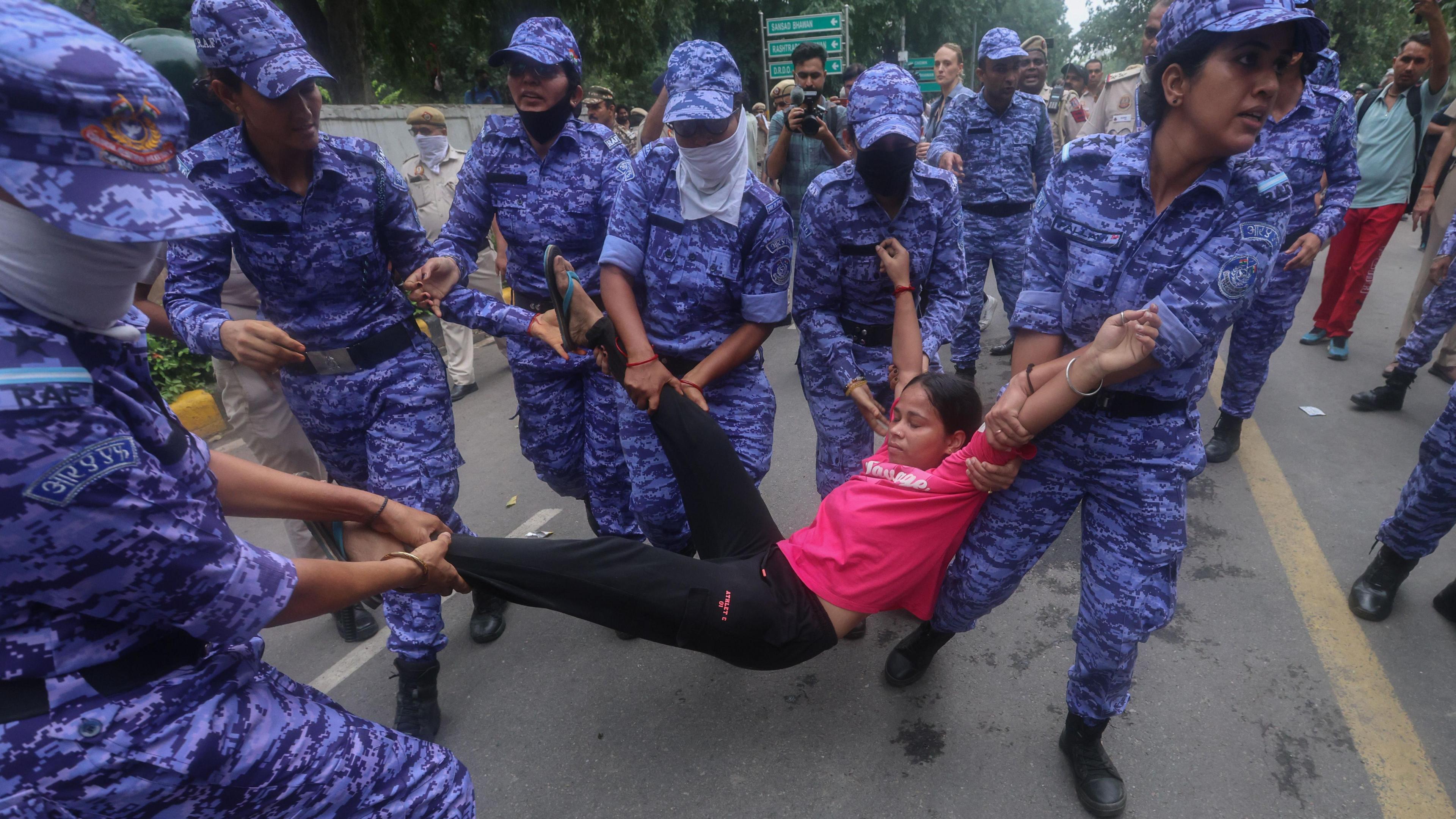 Many protesters told the BBC that even women were not spared in the police crackdown