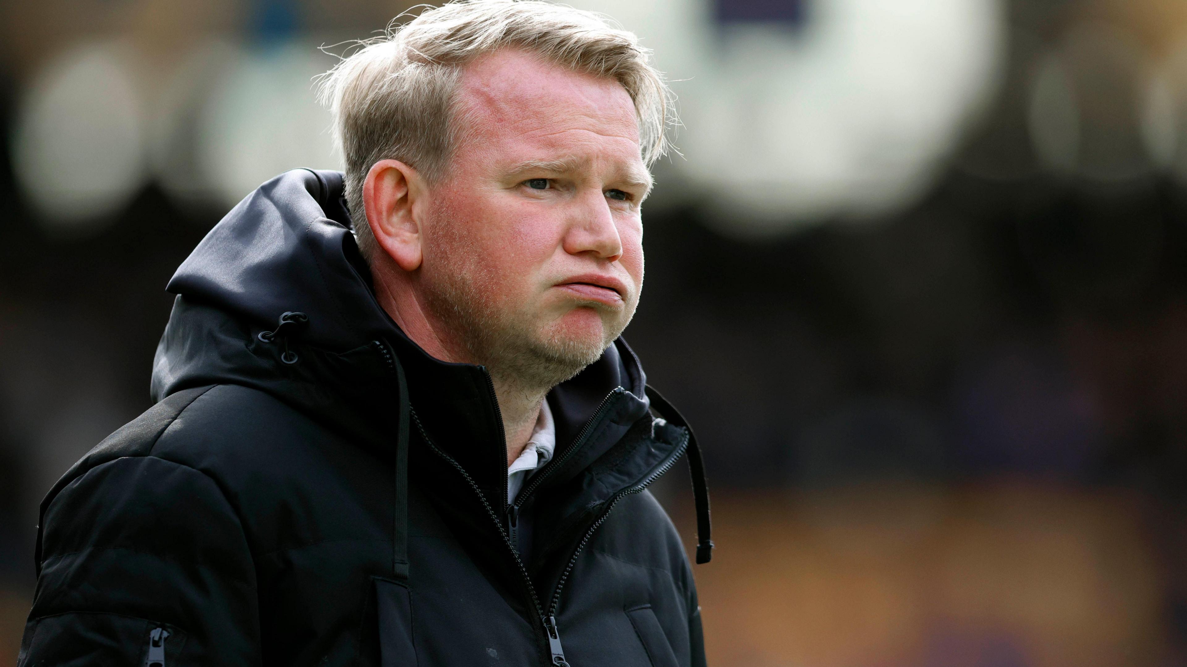 Pete Wild watches on from the sidelines during his spell as Tranmere Rovers manager