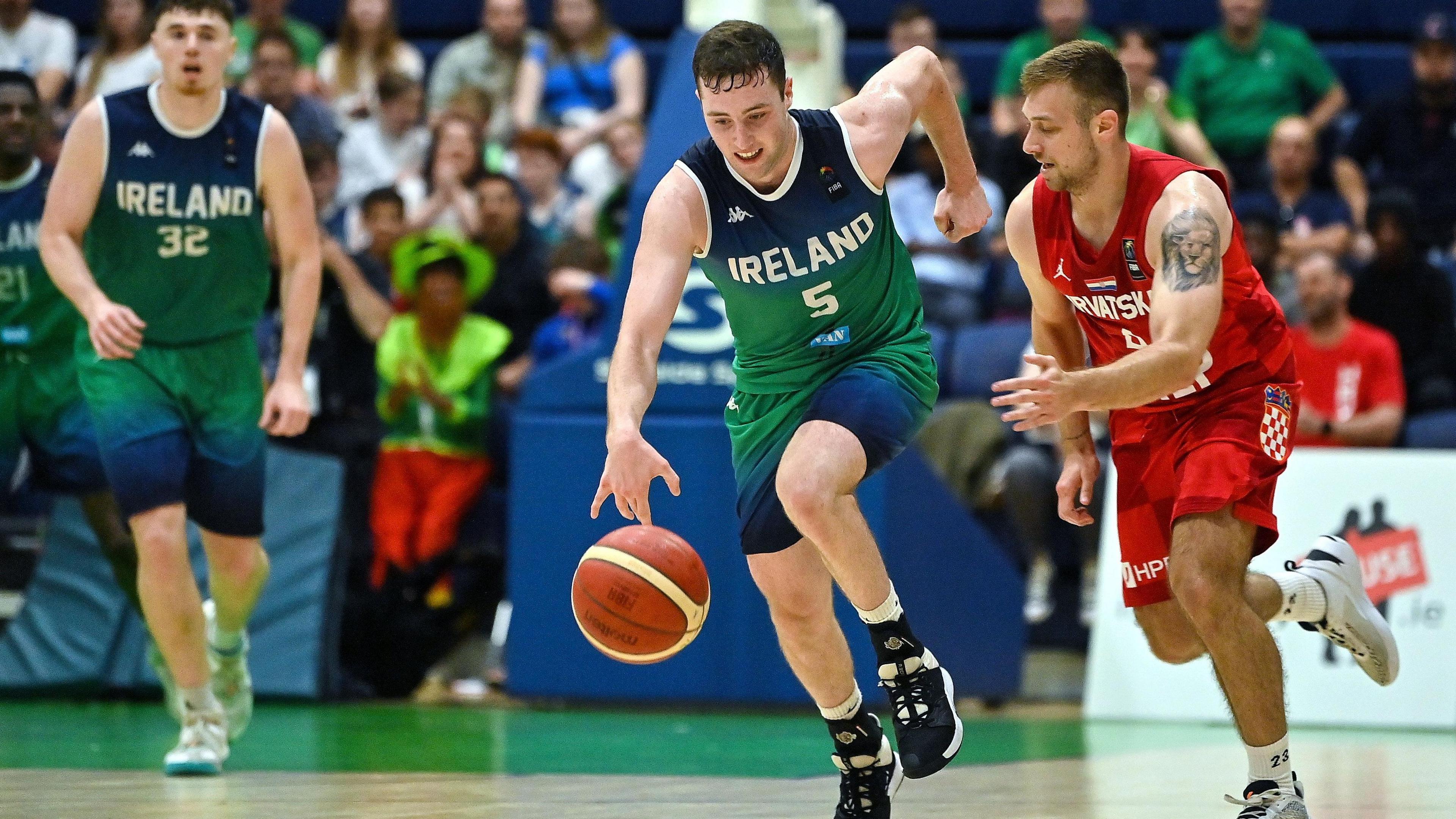 CJ Fulton in action for Ireland