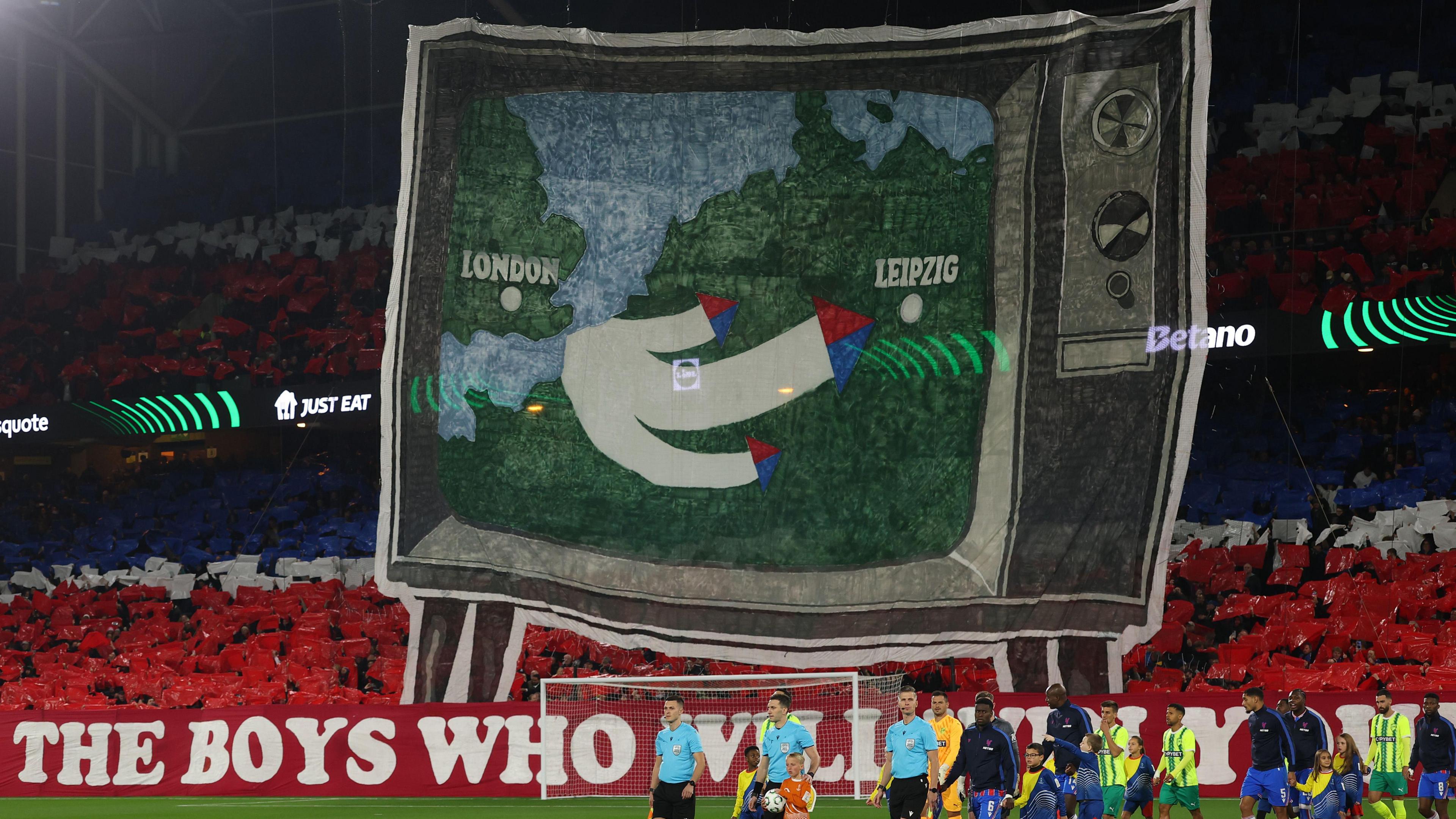 Crystal Palace fans tifo
