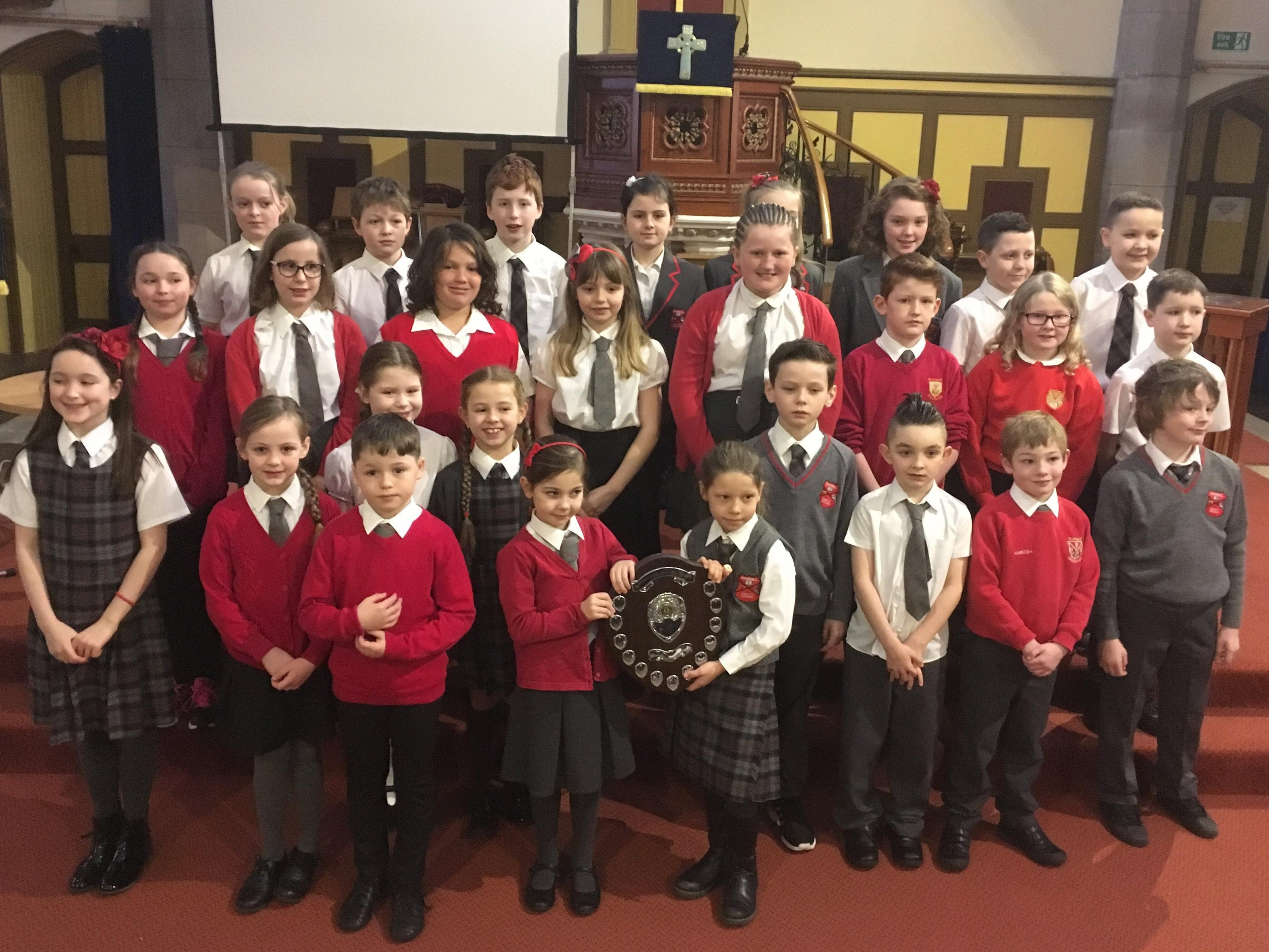 Onthank PS and Whinhill PS choirs