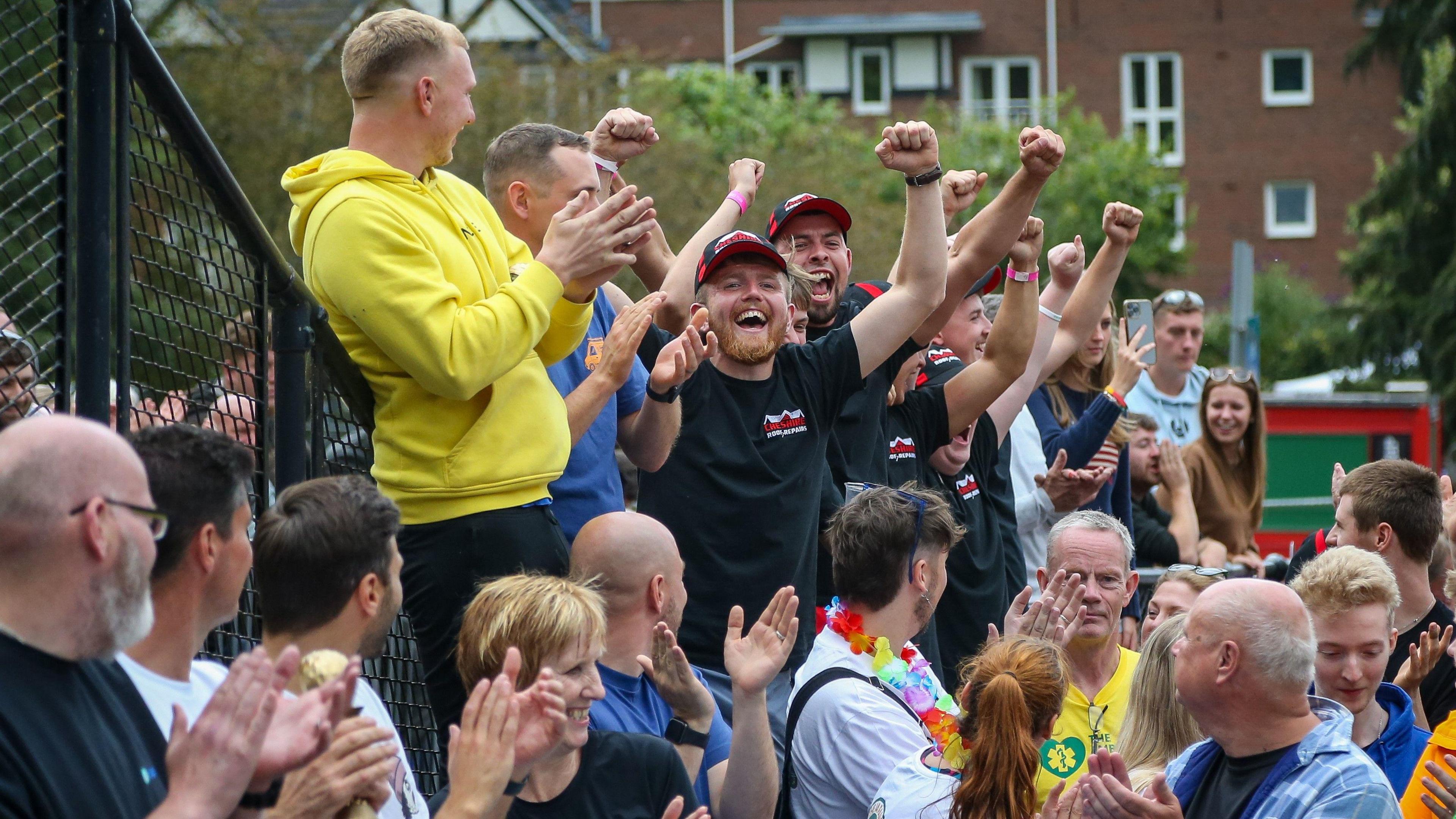 Crowds cheer on racers at Krazy Races