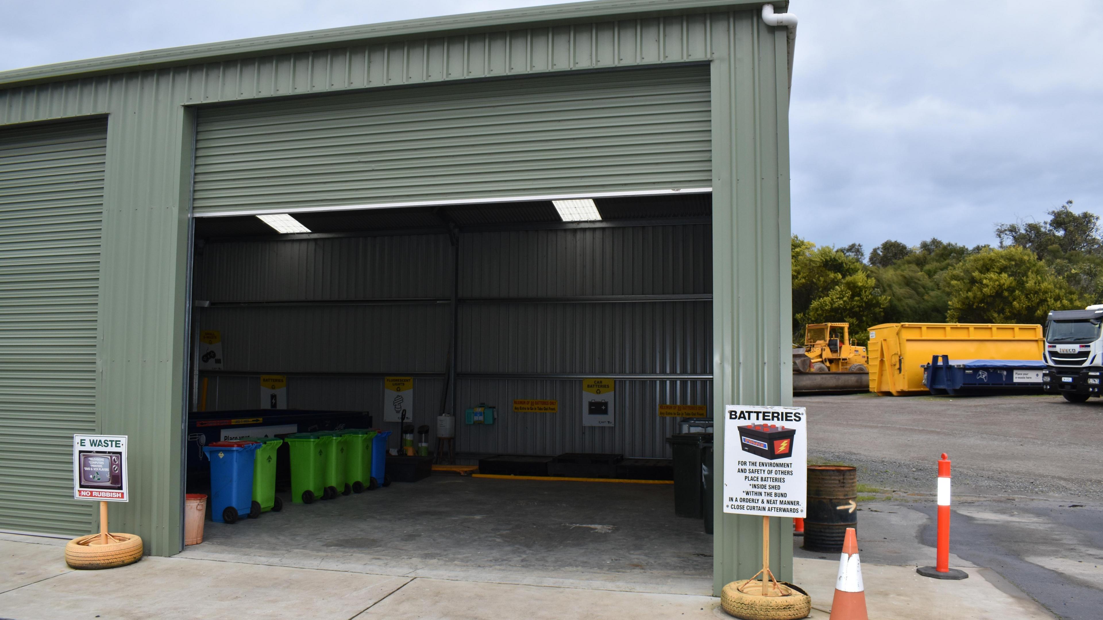 The entrance to rubbish tip where she left the dehydrator