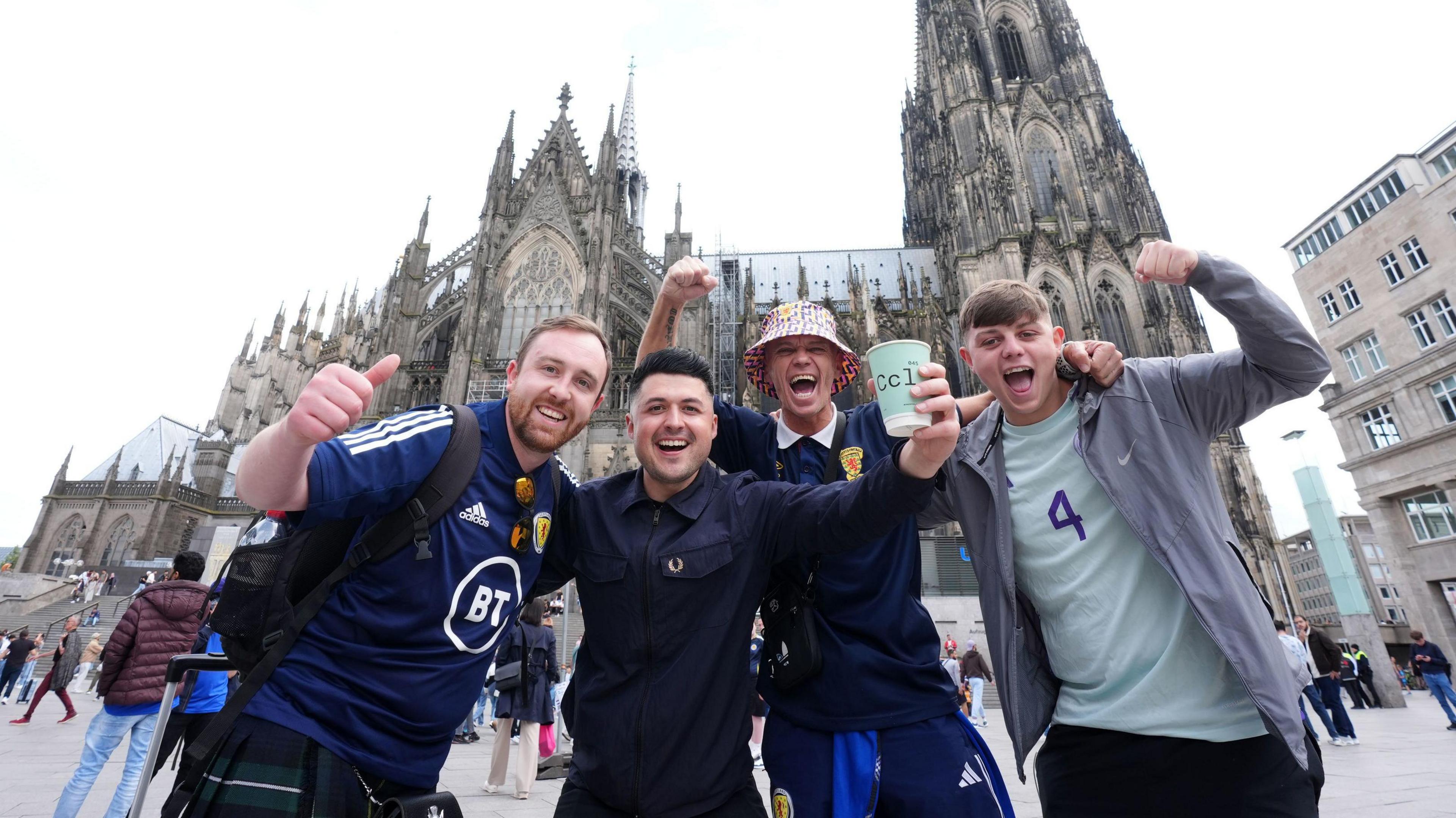 Scotland fans in Cologne