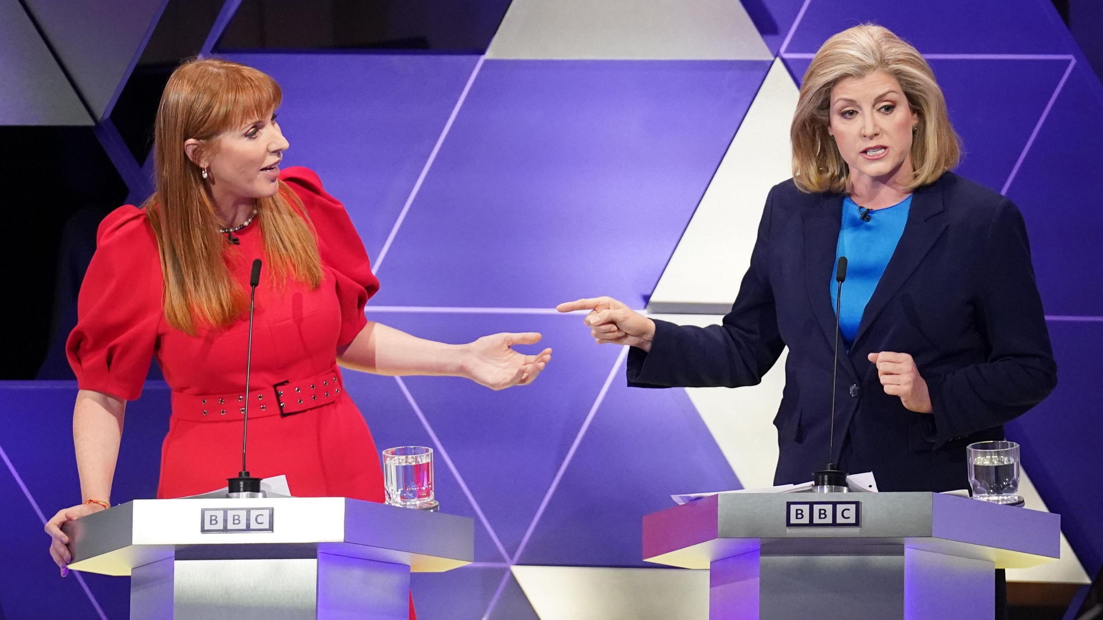 Angela Rayner a Penny Morduant