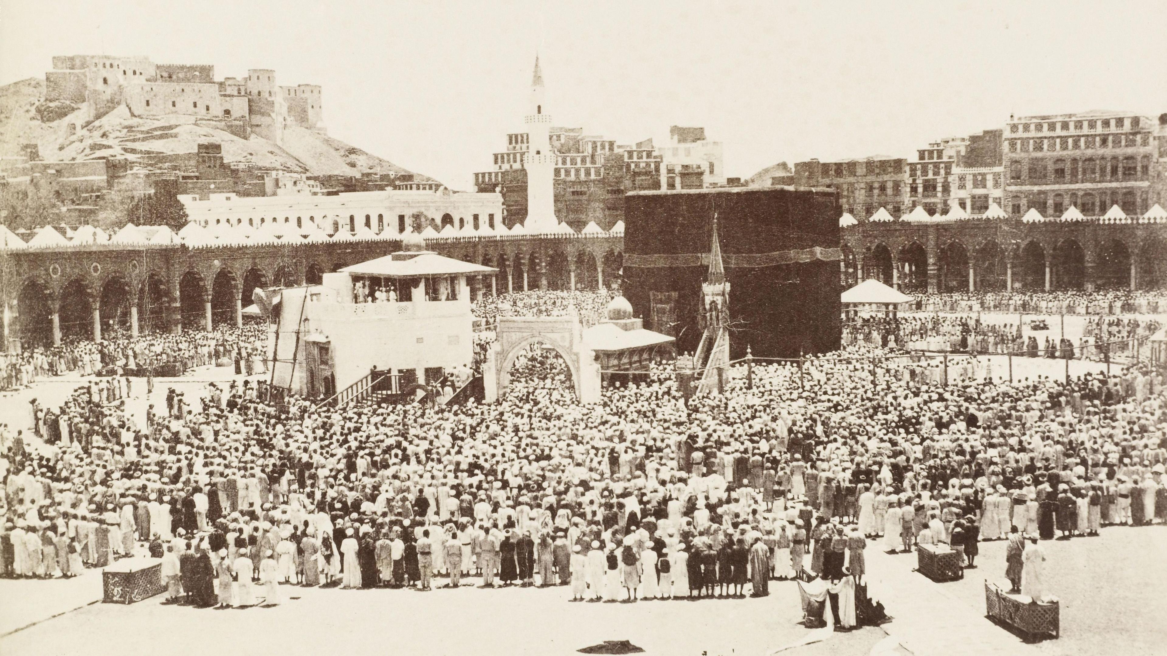 A late 19th-Century portrait of Masjid al-Haram, taken by Abd al-Gaffar, one of the earliest known photographer from Mecca. (NOTE: GETTY SAYS IT WAS TAKEN IN 1754, WHICH APPEARS TO BE INCORRECT AS IT DOESN'T MATCH WITH THE DECADES WHEN THE PHOTOGRAPHER WAS ALIVE)