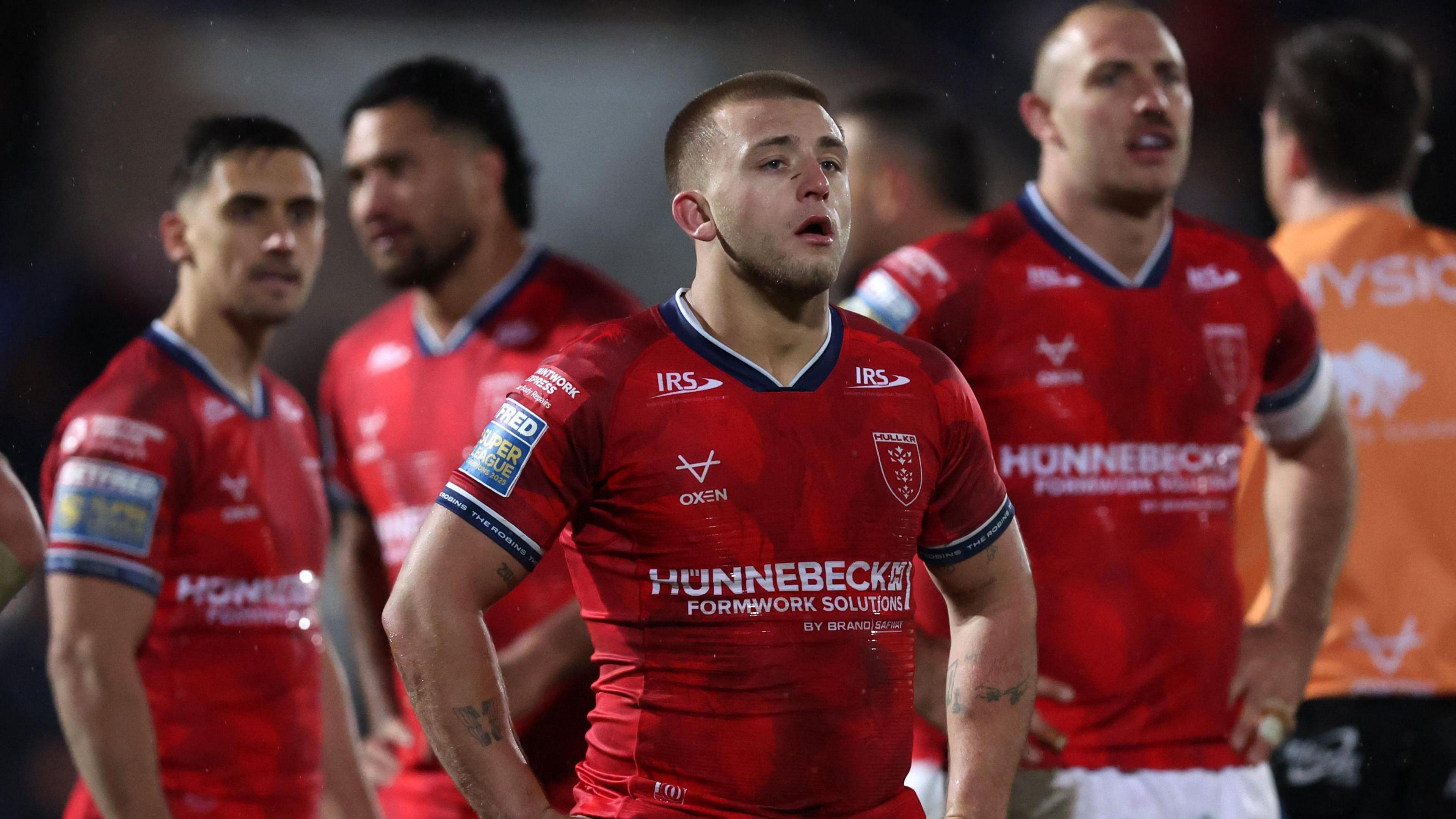 Hull KR half-back Mikey Lewis during the defeat by York Knights
