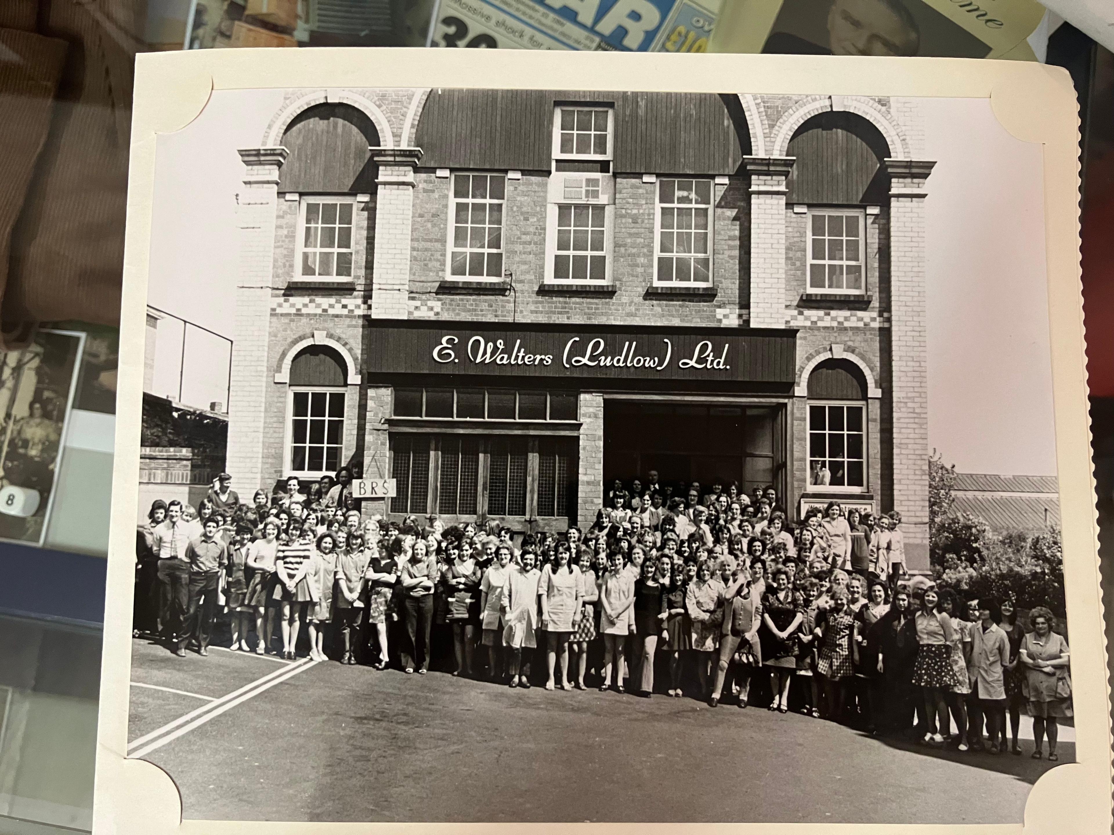 An old photo of E Walters and its employees