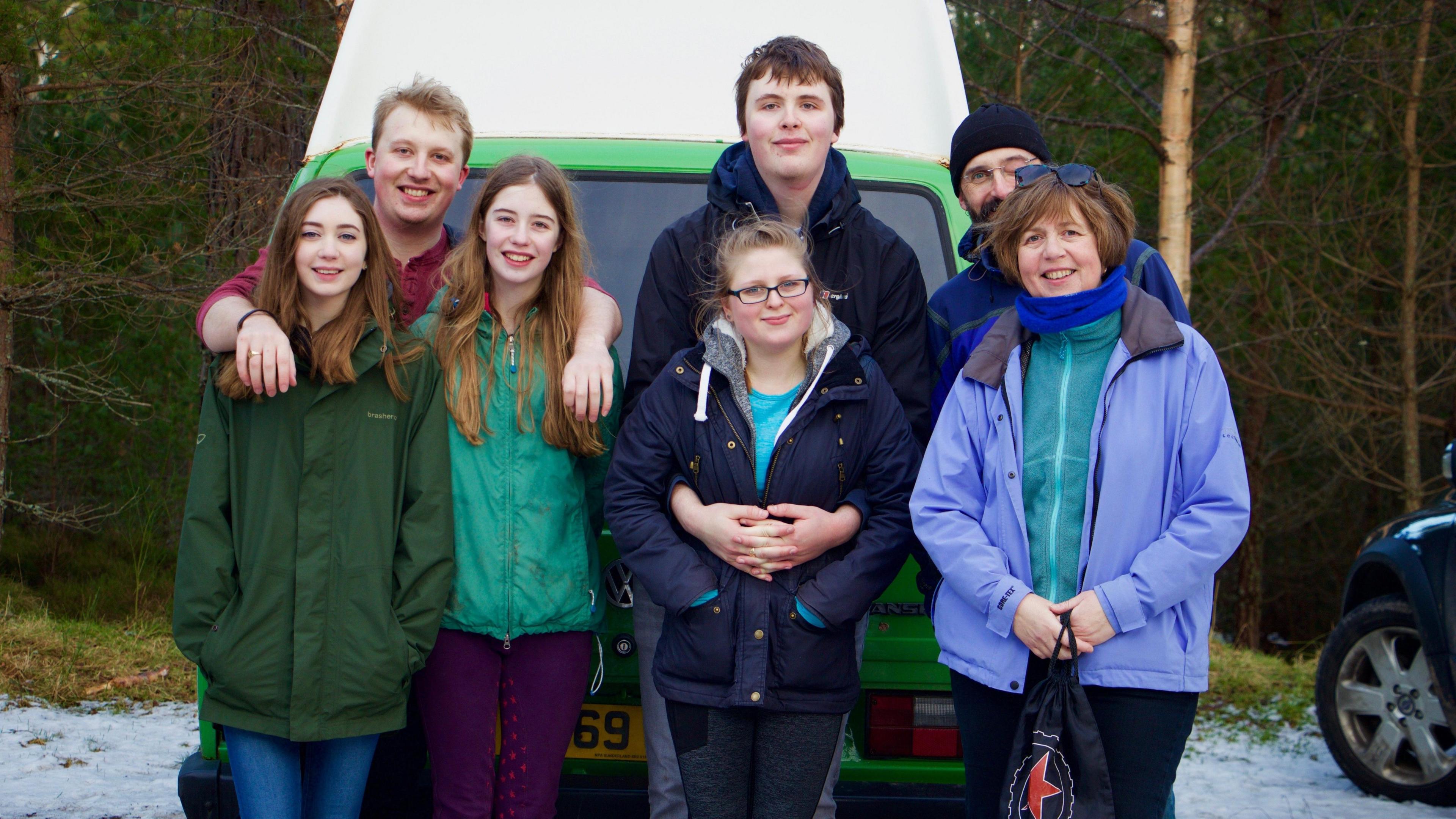 Teaghlach Ceit Bhochanan ann an 2017