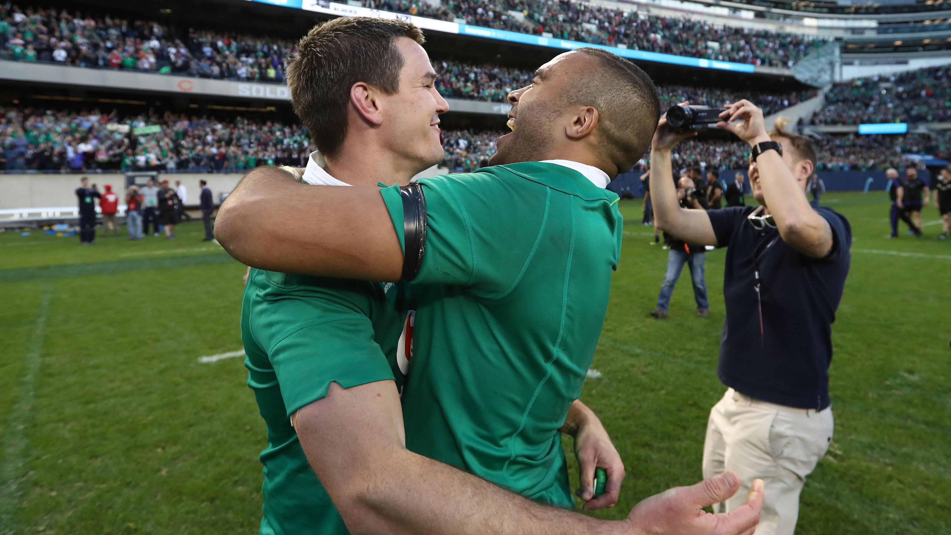 Johnny Sexton and Simon Zebo