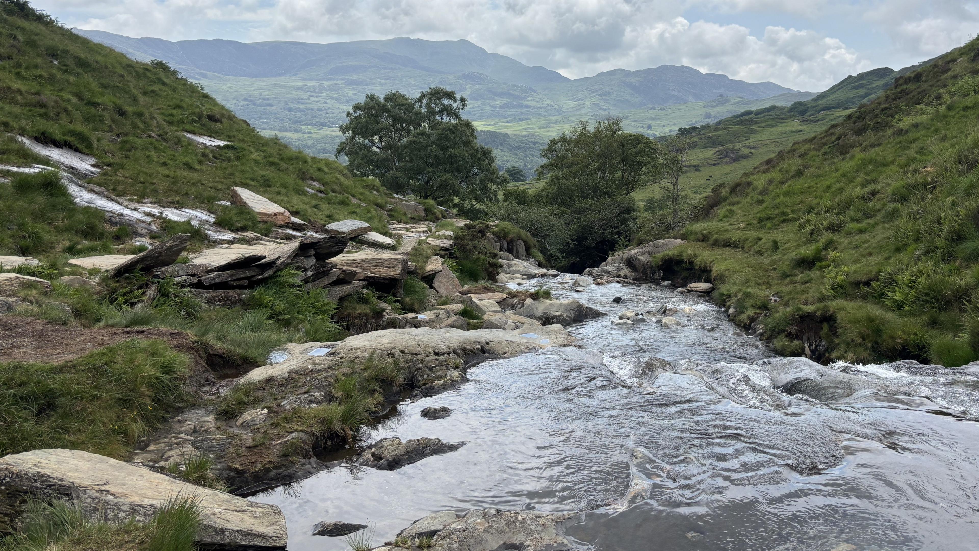 Cafodd y gwasanaethau brys eu galw i ardal Nant Gwynant ar nos Fercher 11 Mehefin