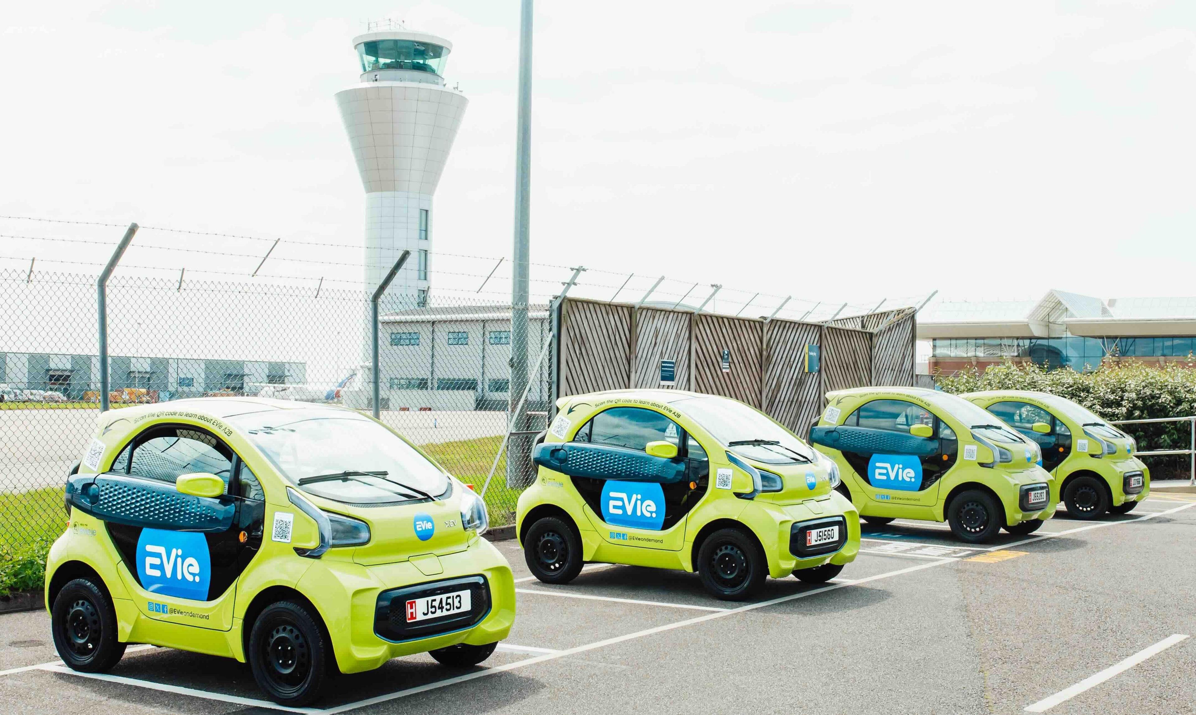 Evie cars at Jersey Airport