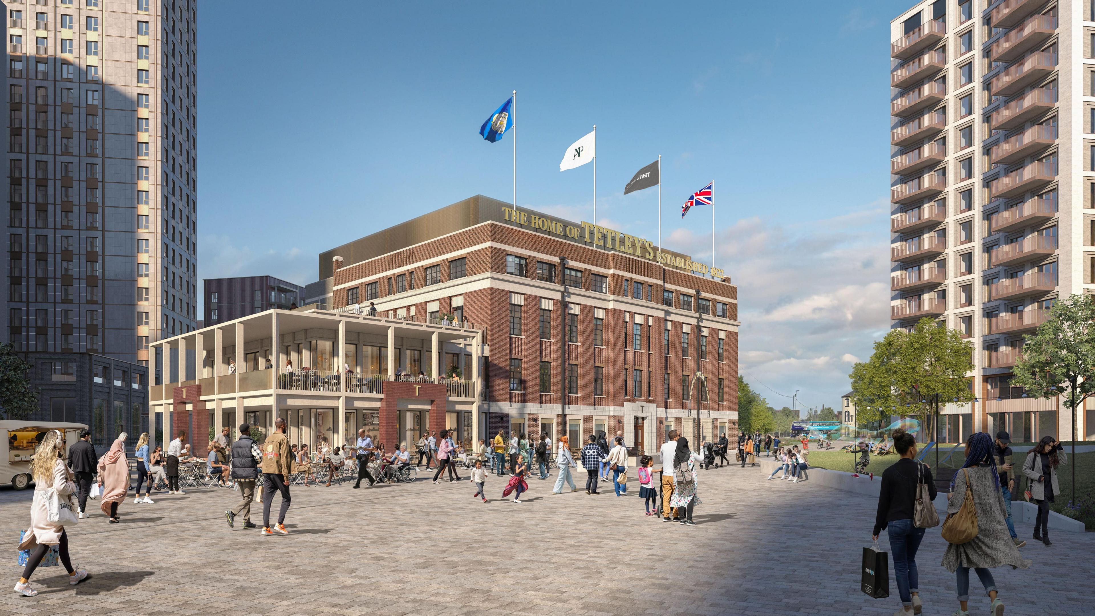 CGI pictures showing how the revamped Tetley building will look