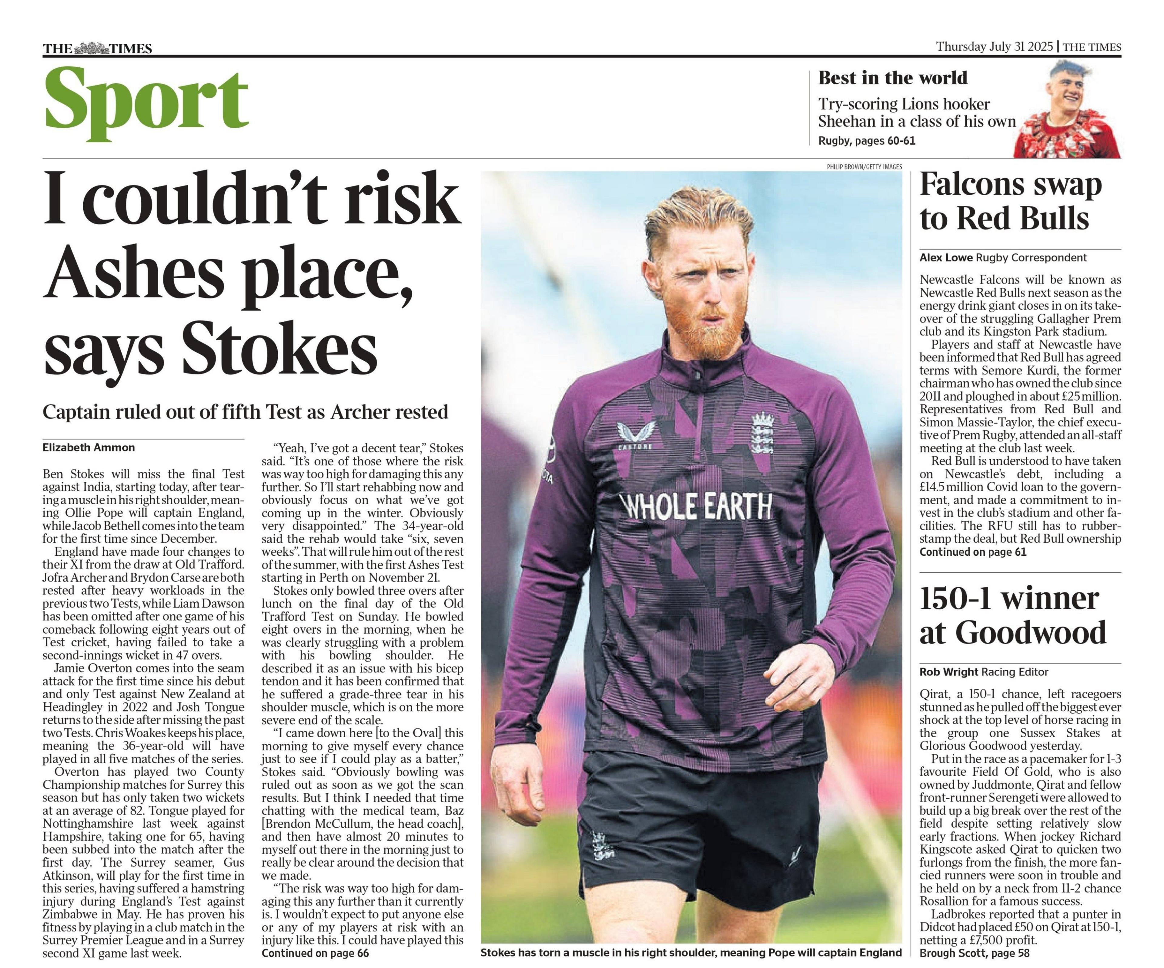 Times back page