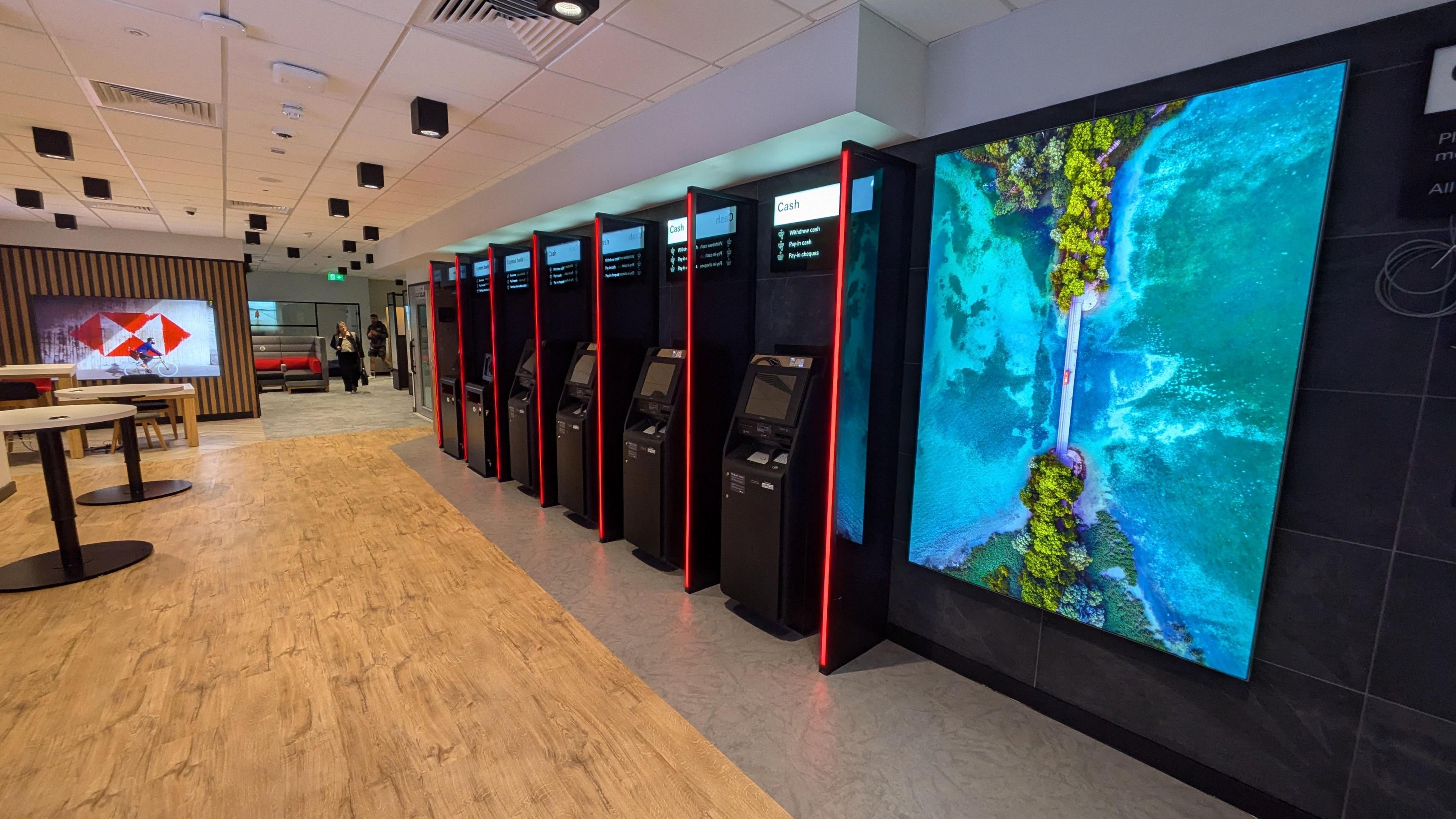 Inside a new HSBC branch in Loughborough