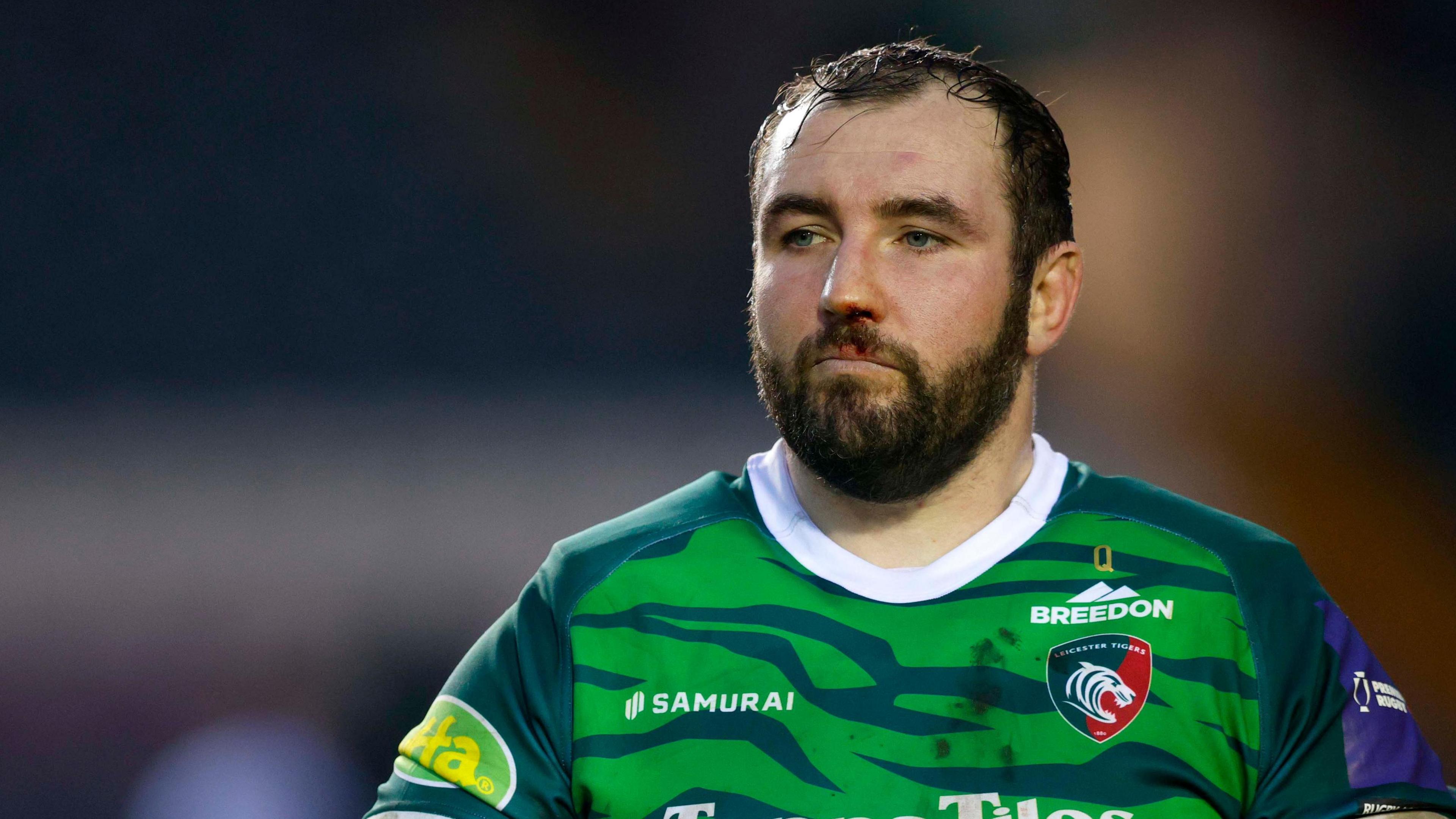 James Cronin in action for Leicester Tigers
