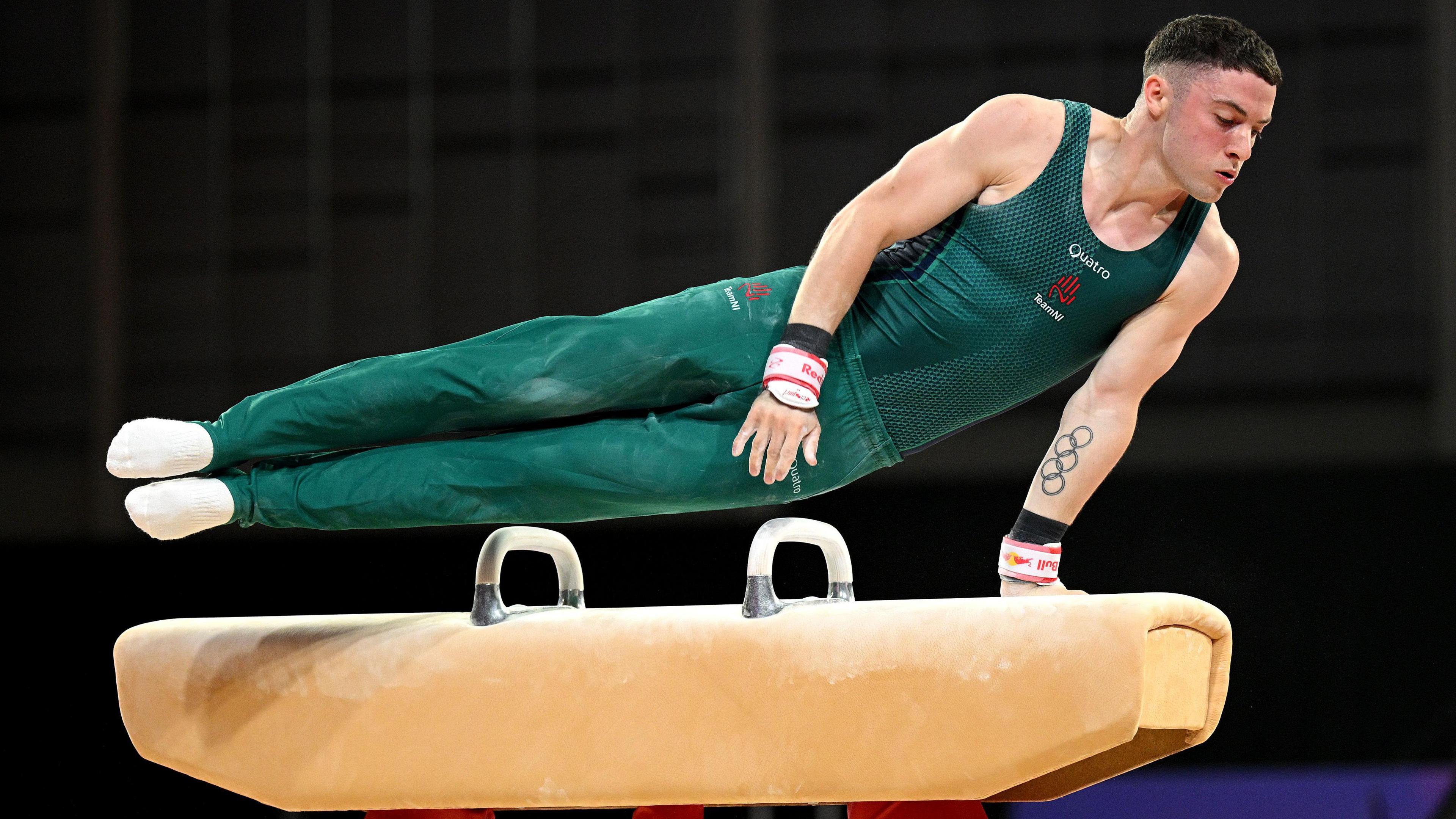 Rhys McClenaghan performing at Commonwealth Games