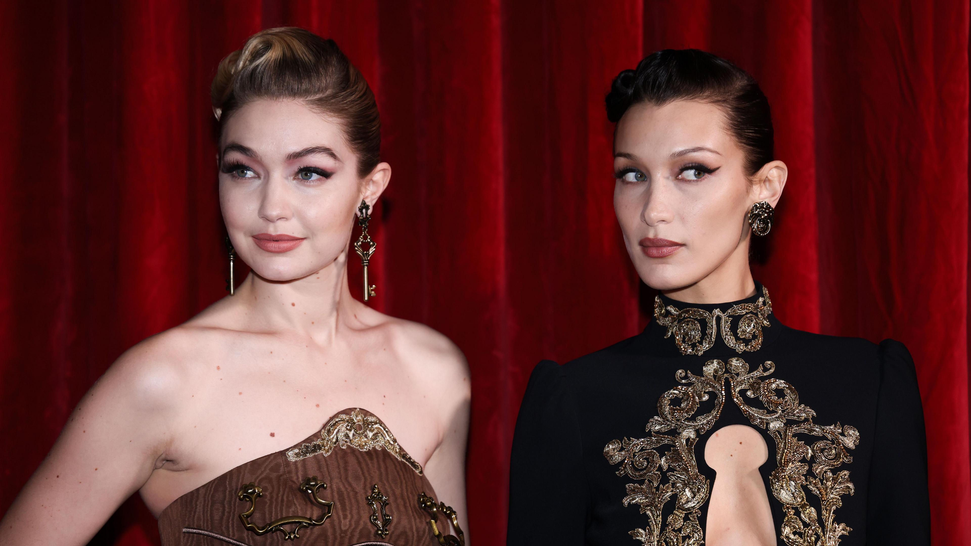 Gigi and Bella Hadid at Milan Fashion Week 2023