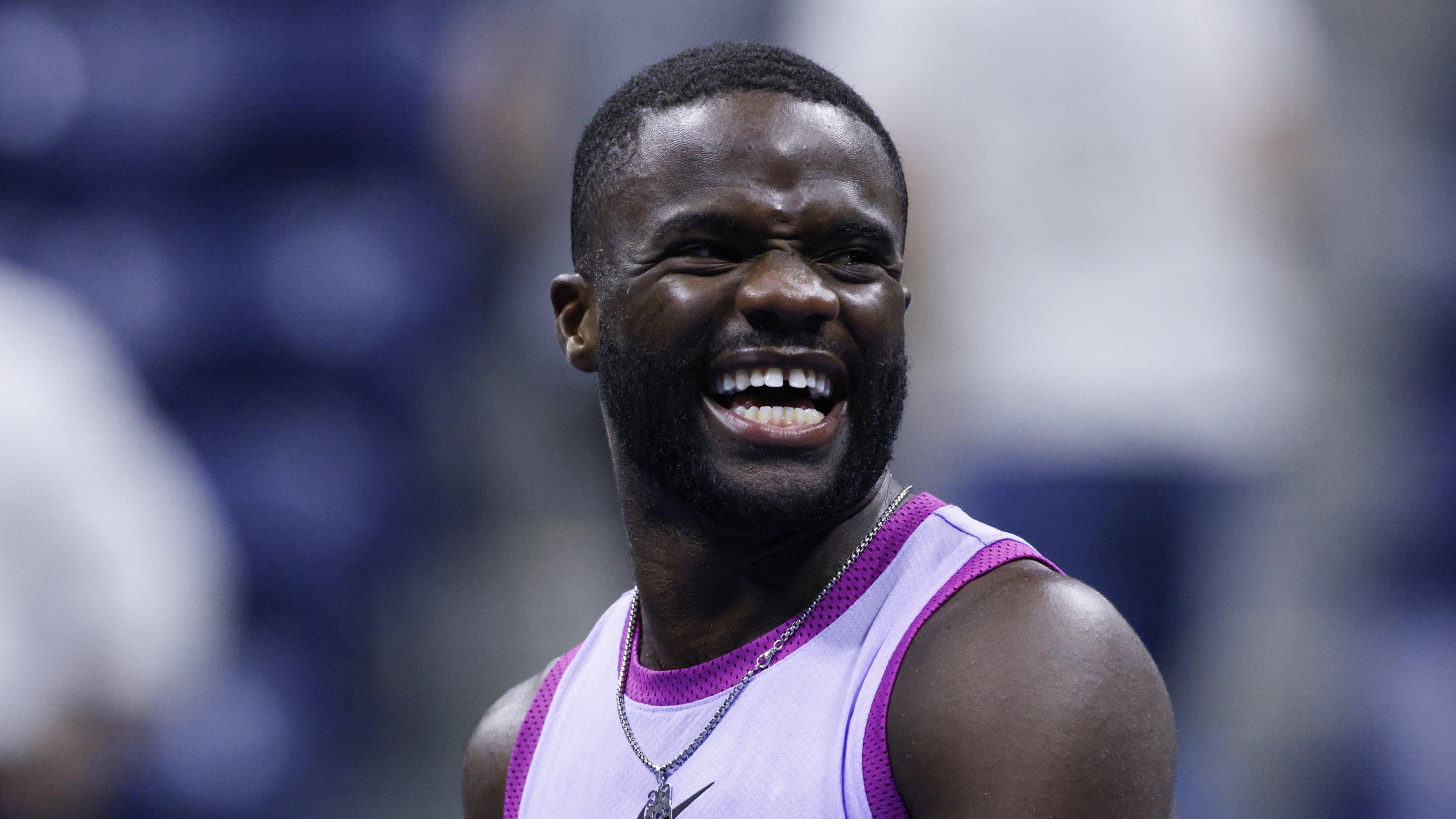 USA's Frances Tiafoe celebrates after reaching 2024 US Open semi-final