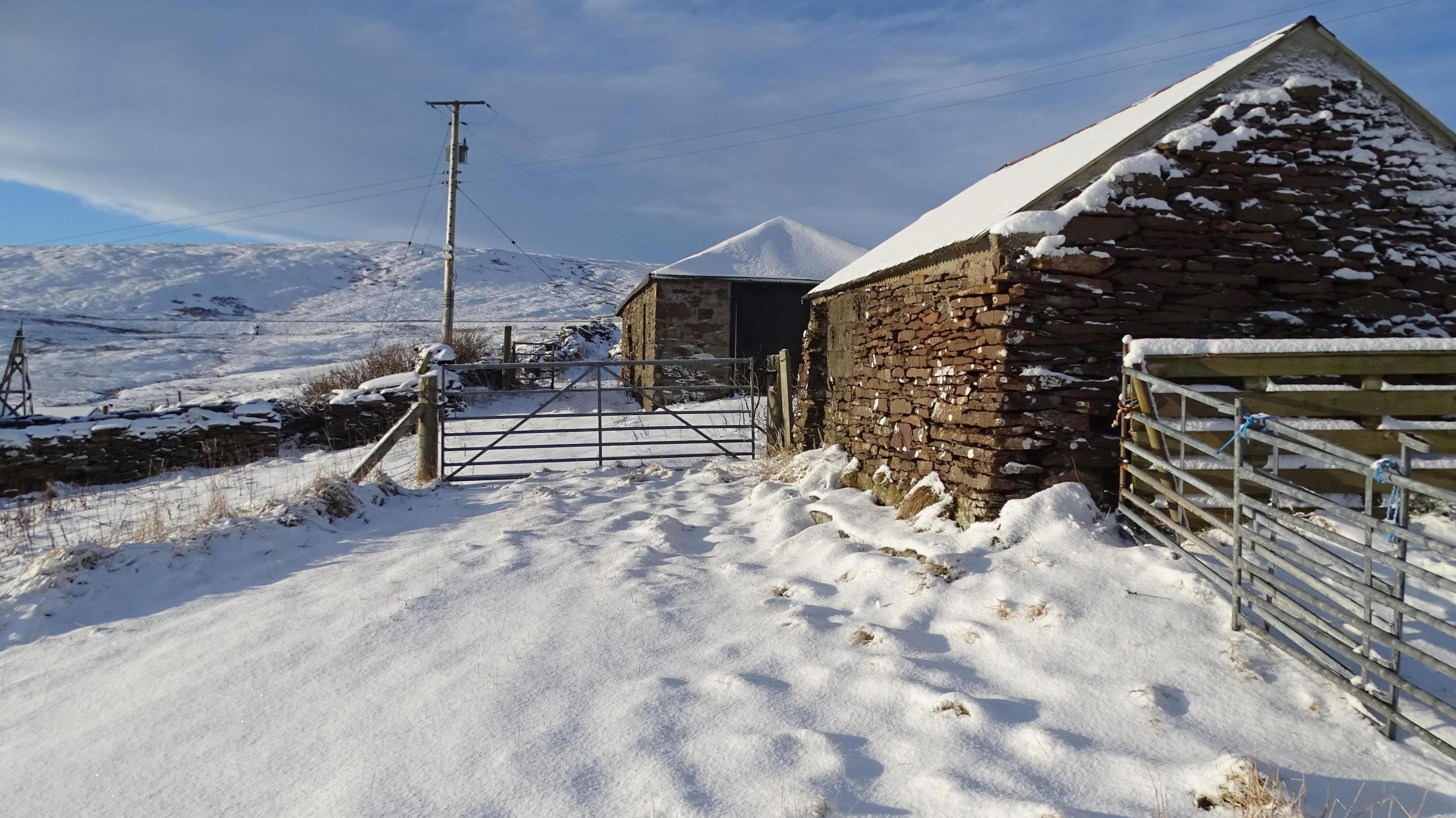 Snow in Shetland