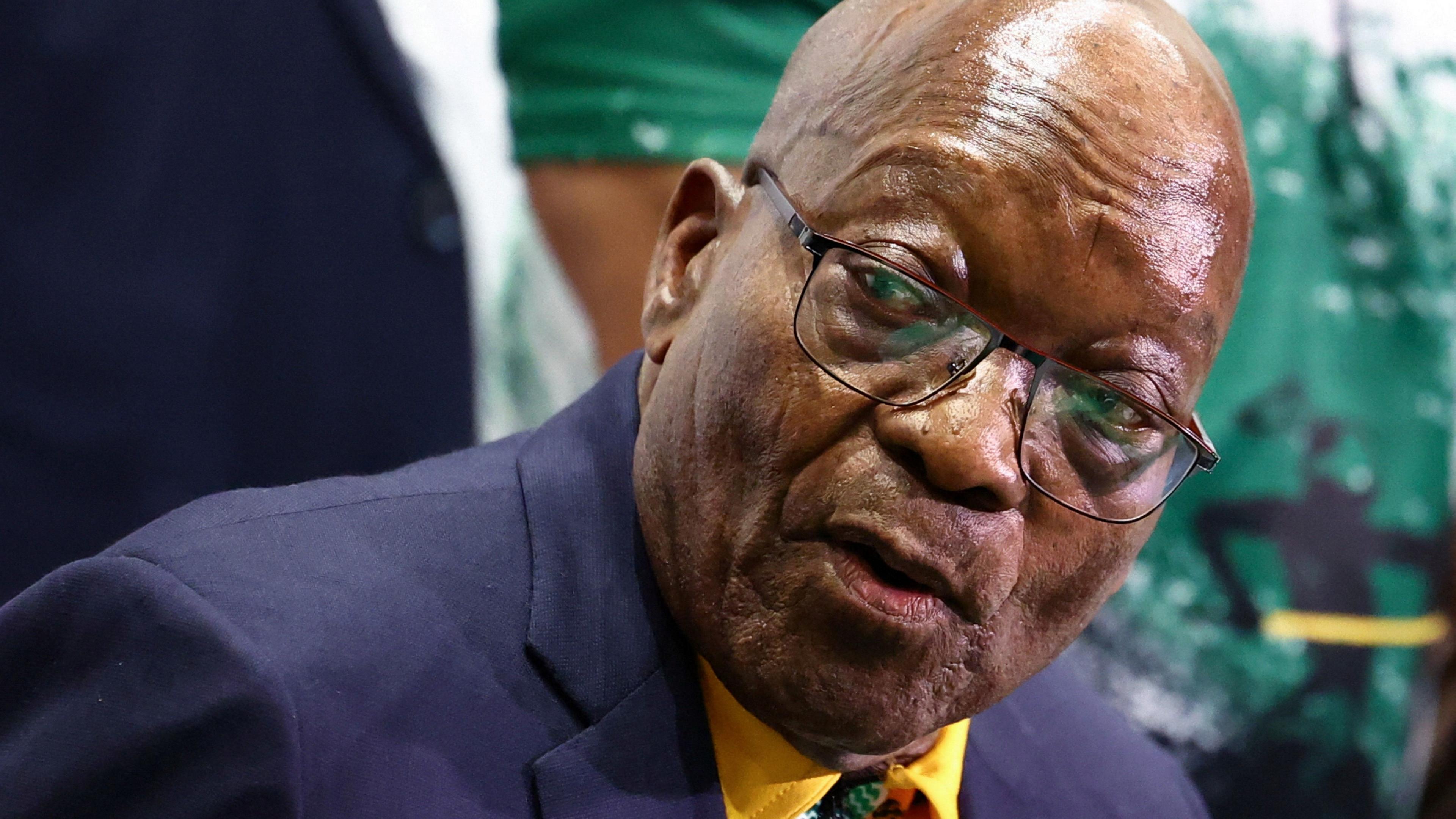 Jacob Zuma pictured in June 2024