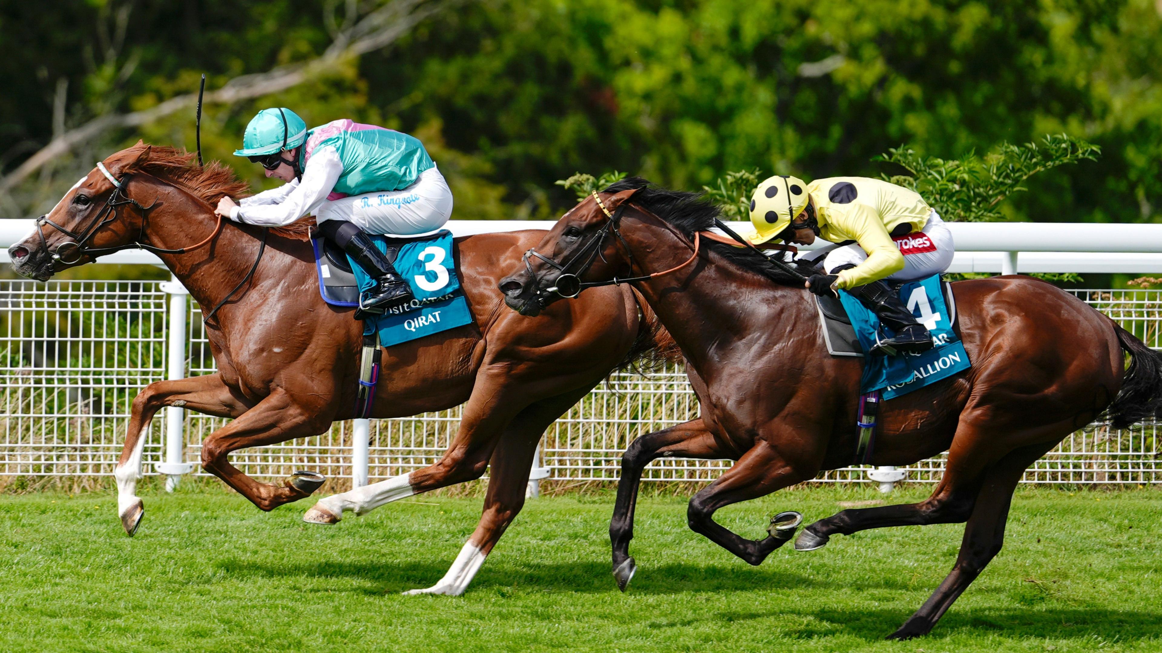 Richard Kingscote riding Qirat