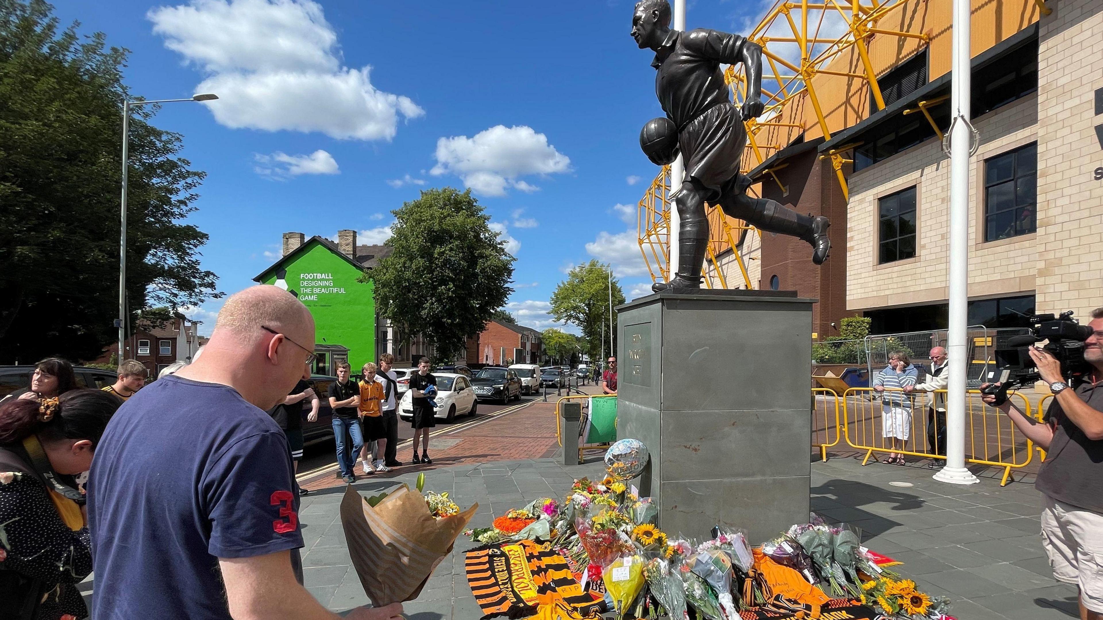 Tributes for Jota have also been laid at former club Wolves