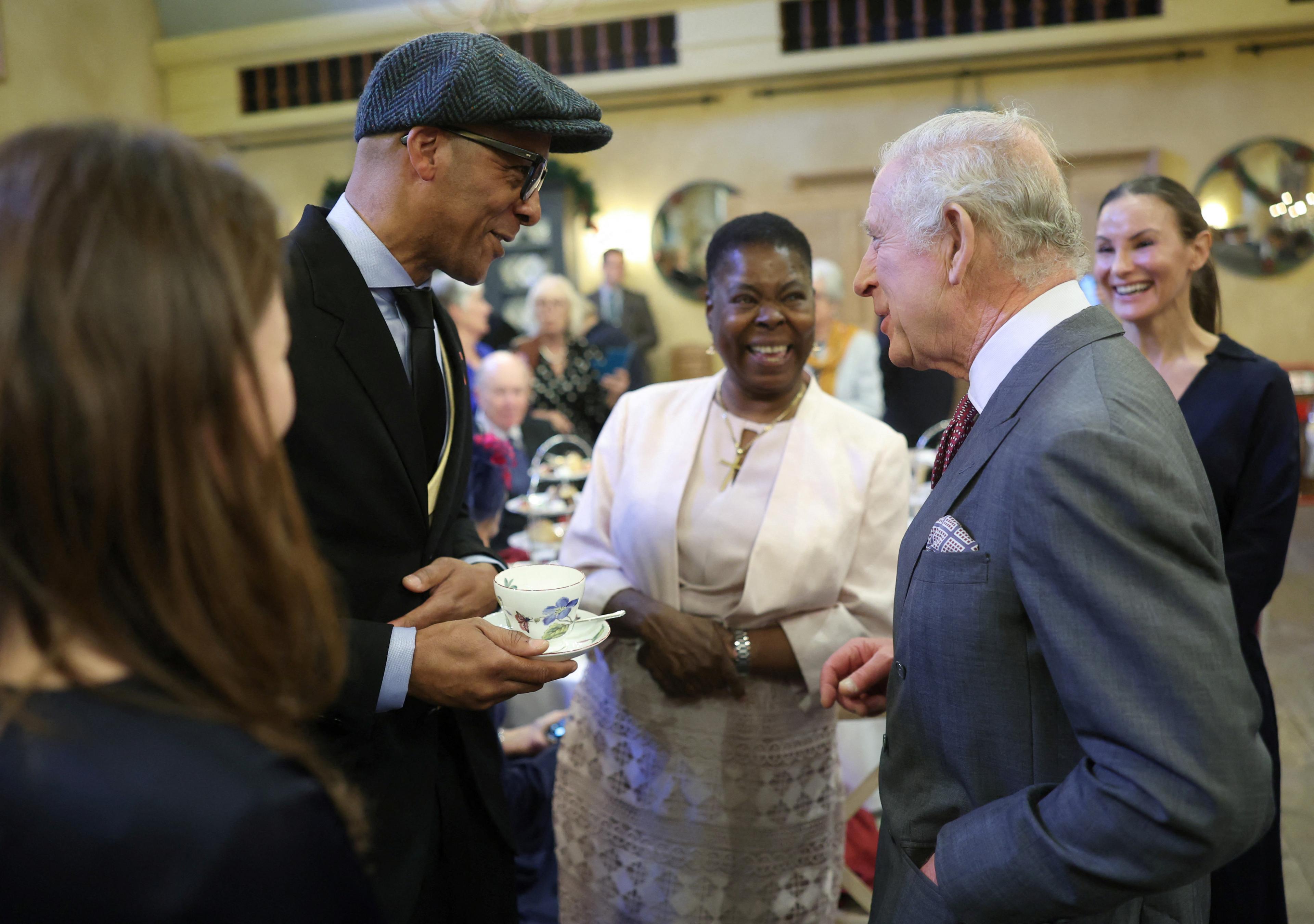 A man meeting King Charles