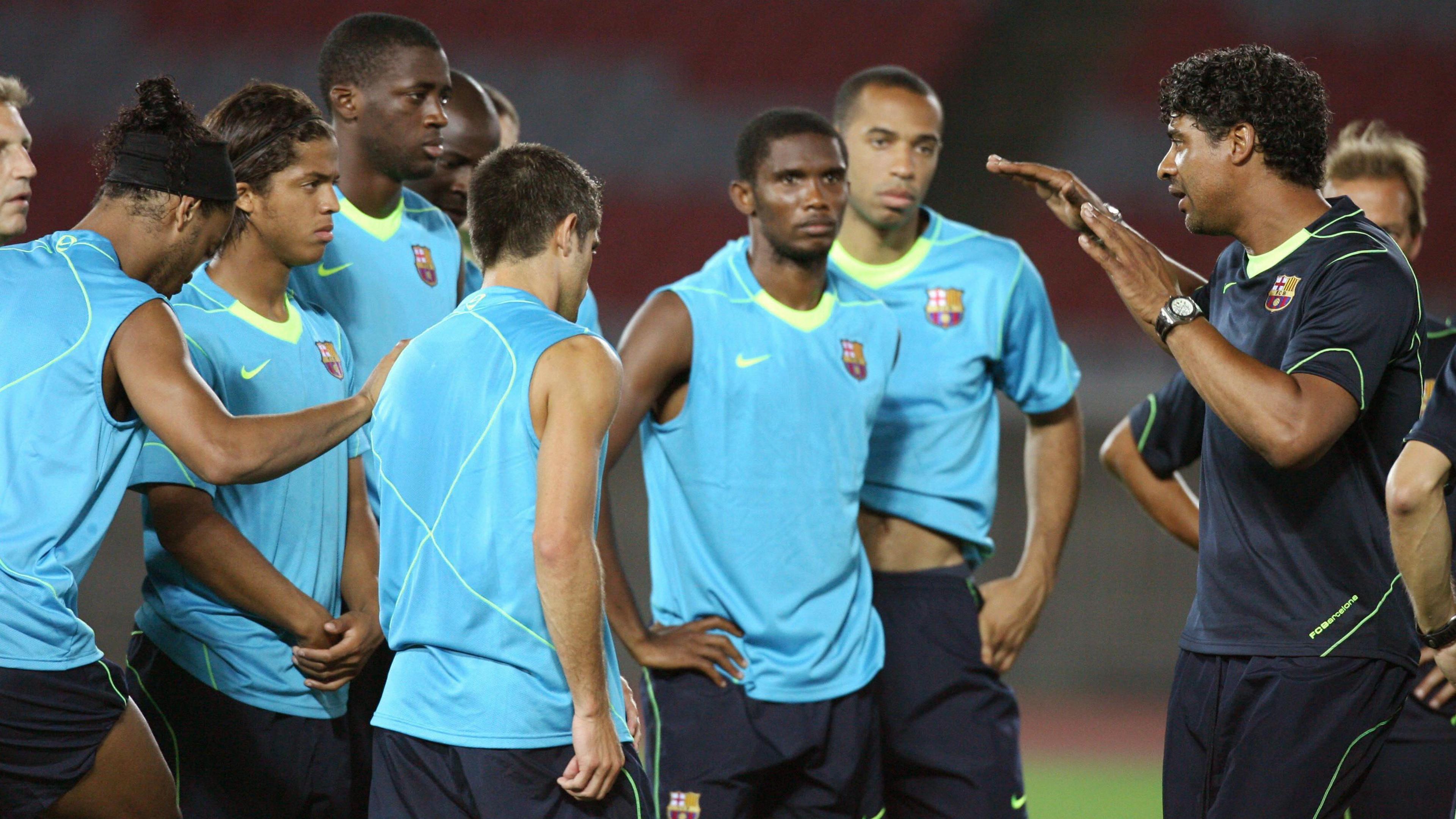 Barcelona side in 2007 listen to Frank Rijkaard