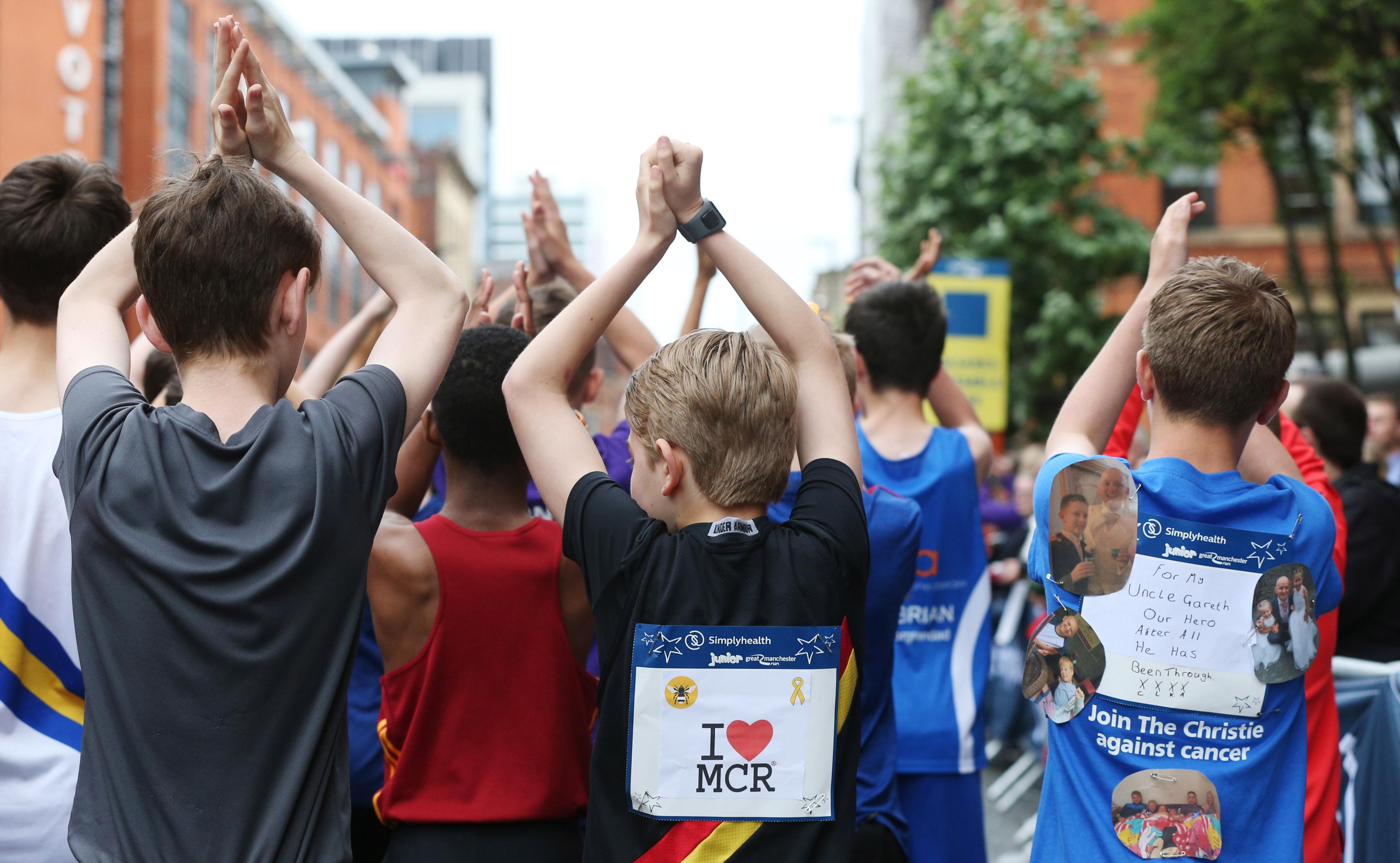 Young athletes in Great Manchester Run