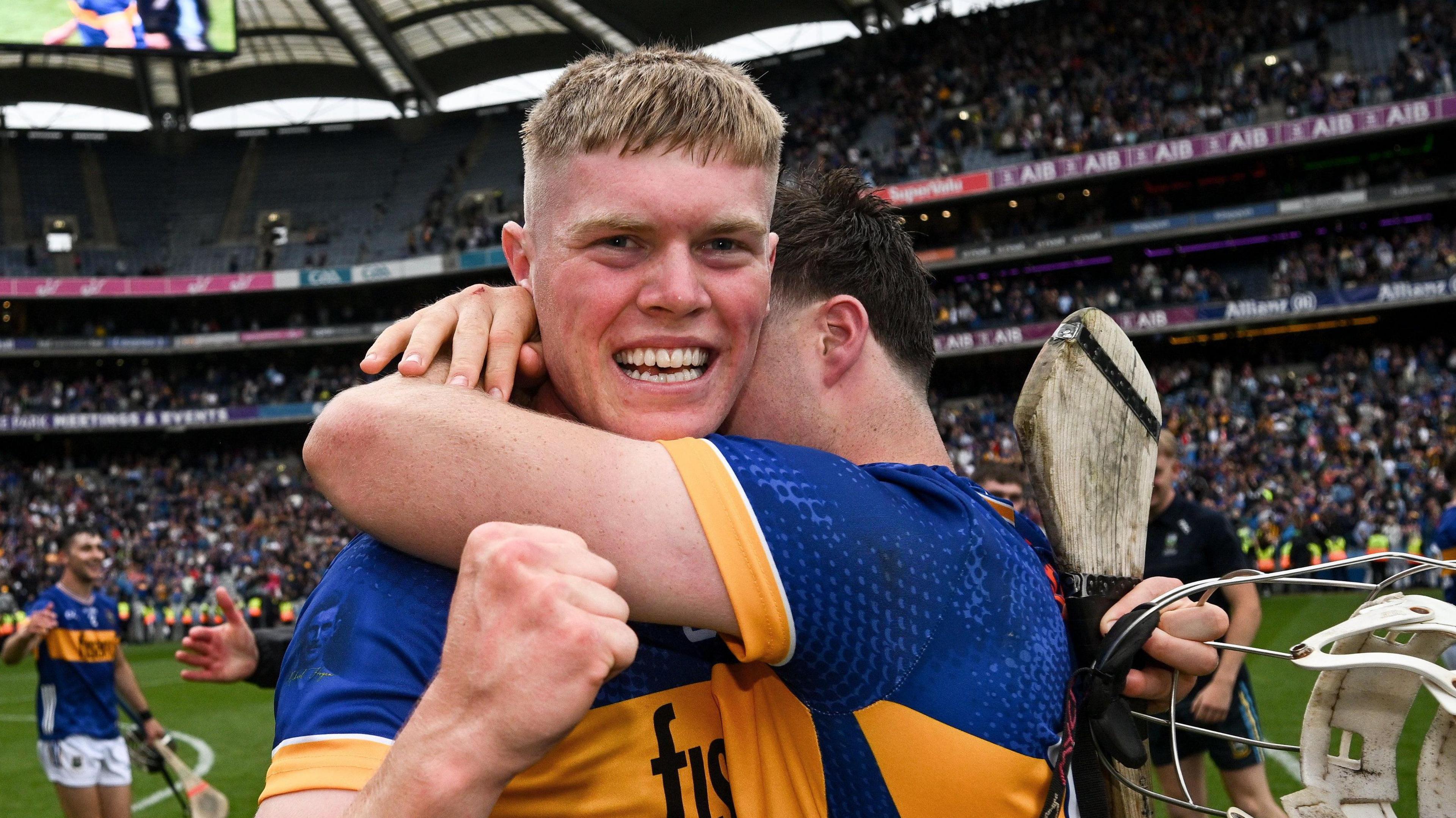 Oisin O'Donoghue celebrates at full-time