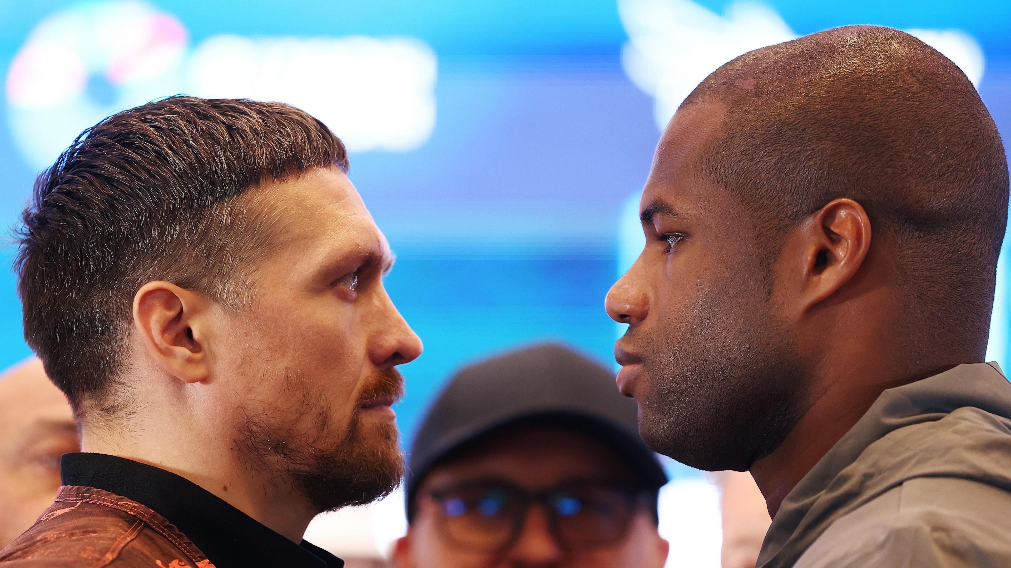 Oleksandr Usyk and Daniel Dubois square off 