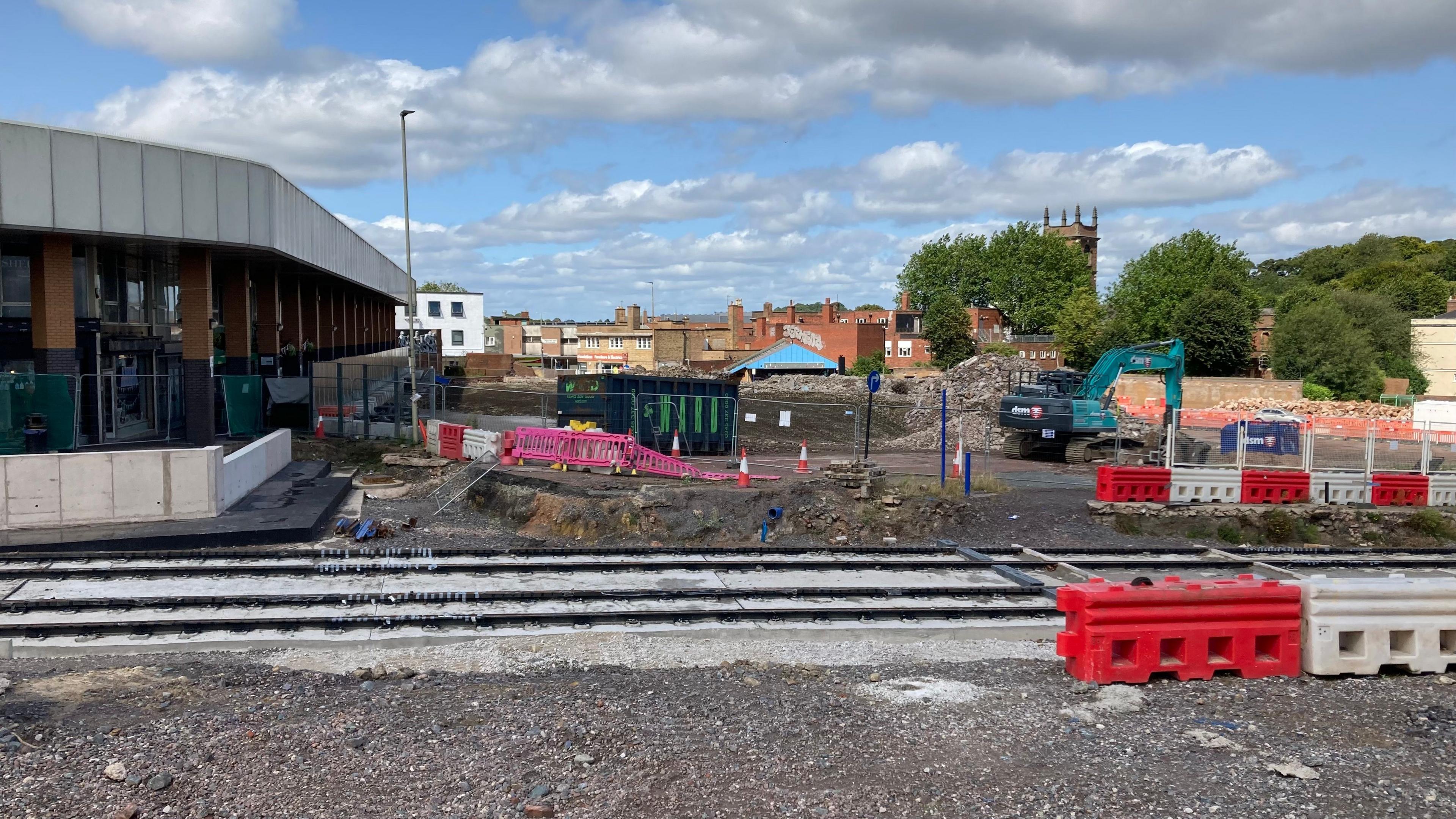 The Dudley Interchange site following demolition works 