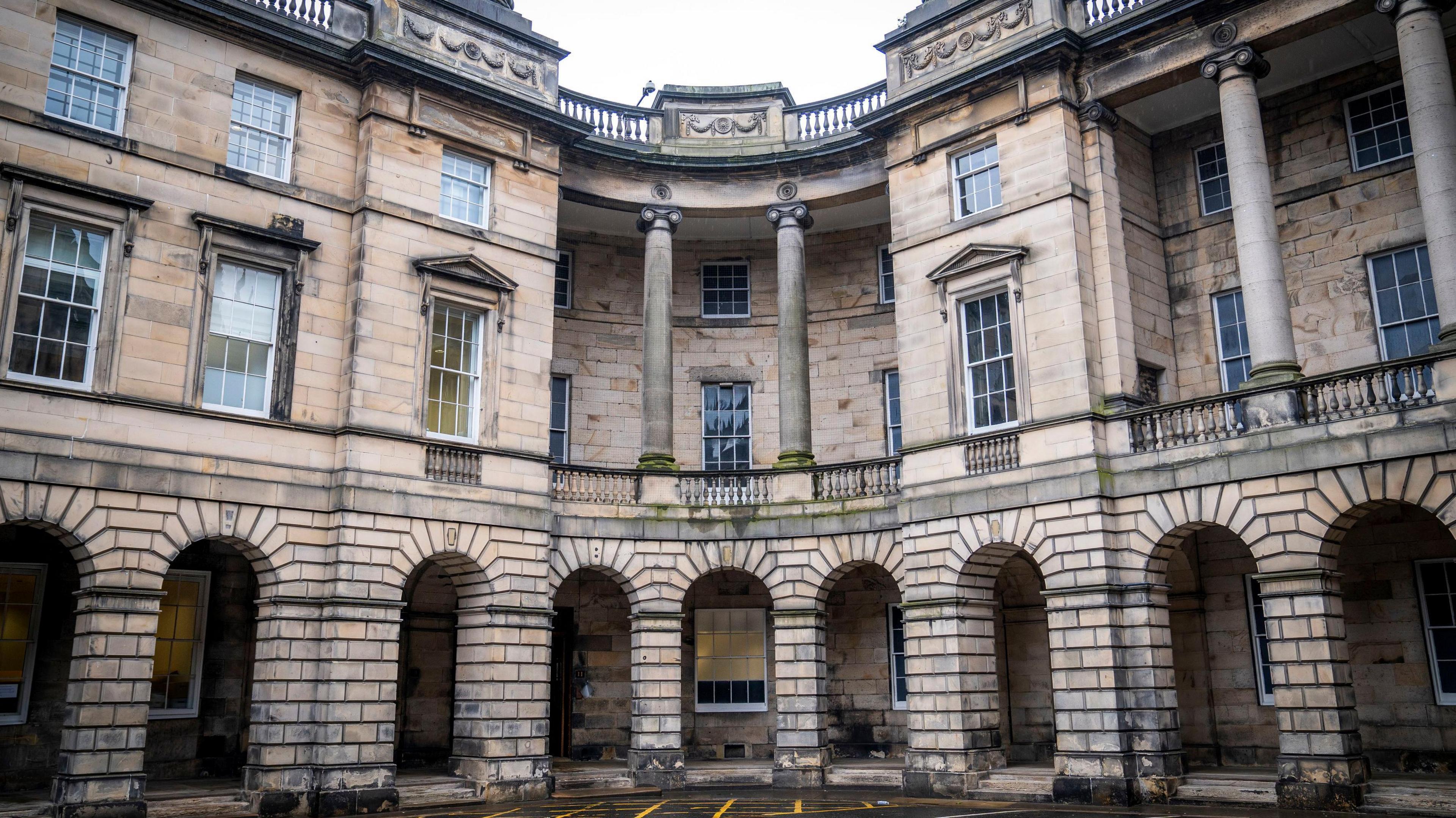 A general view of the court of session building in Edinburgh.