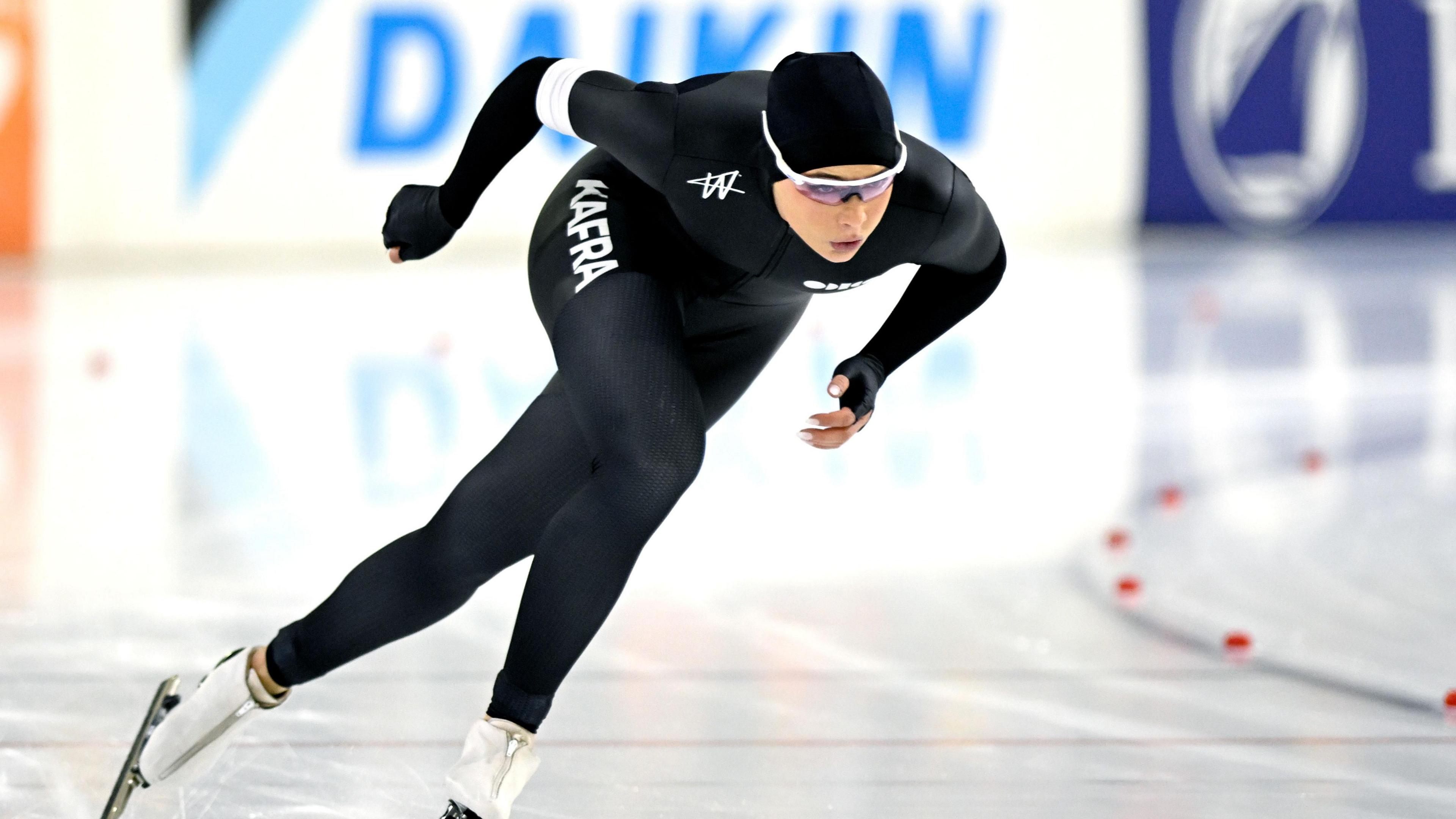 Jutta Leerdam during the match between Olympisch Kwalificatietoernooi v day 4 at the Thialf 