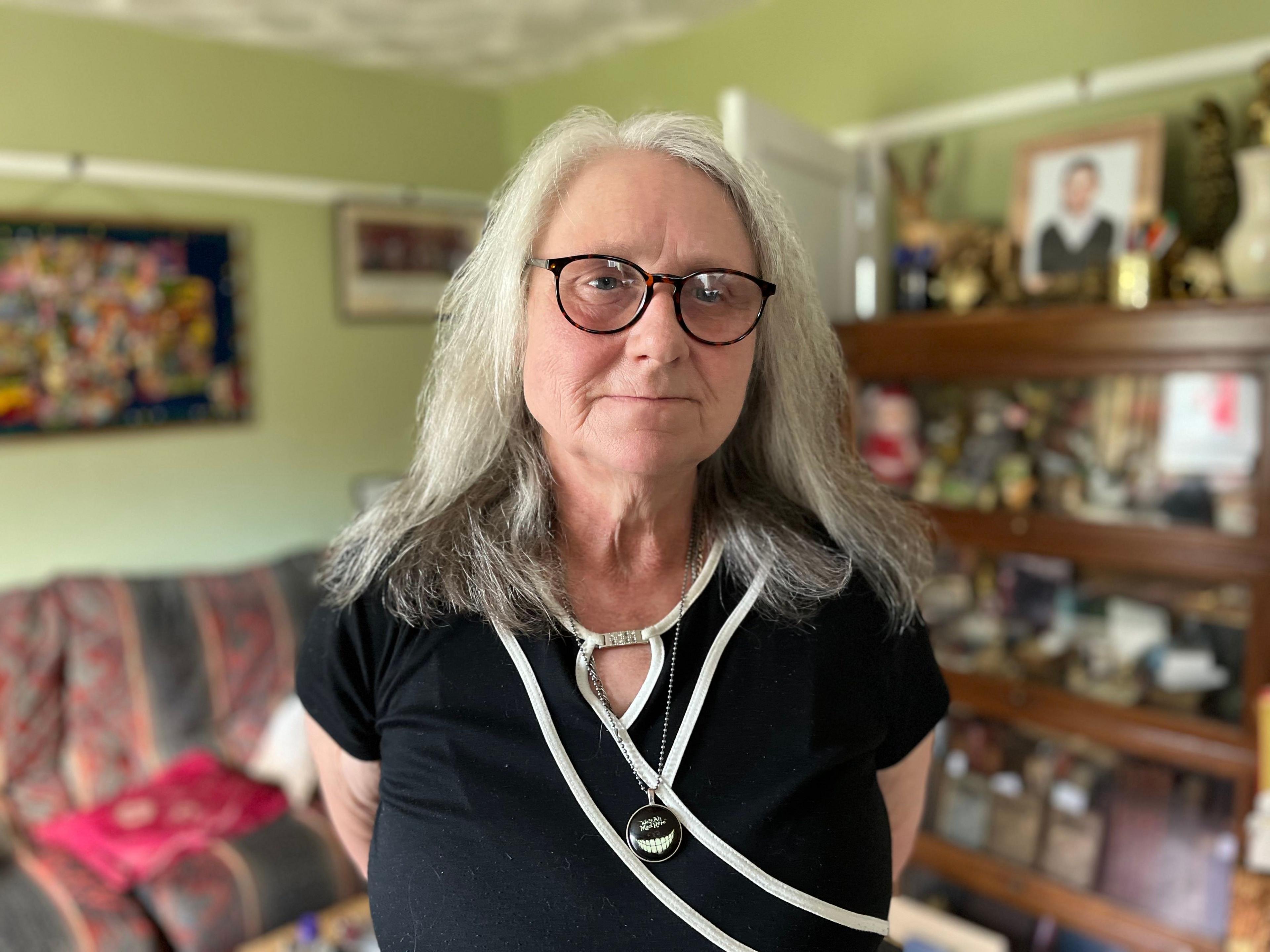 Pamelia Widdison standing in her living room in Watton in Norfolk