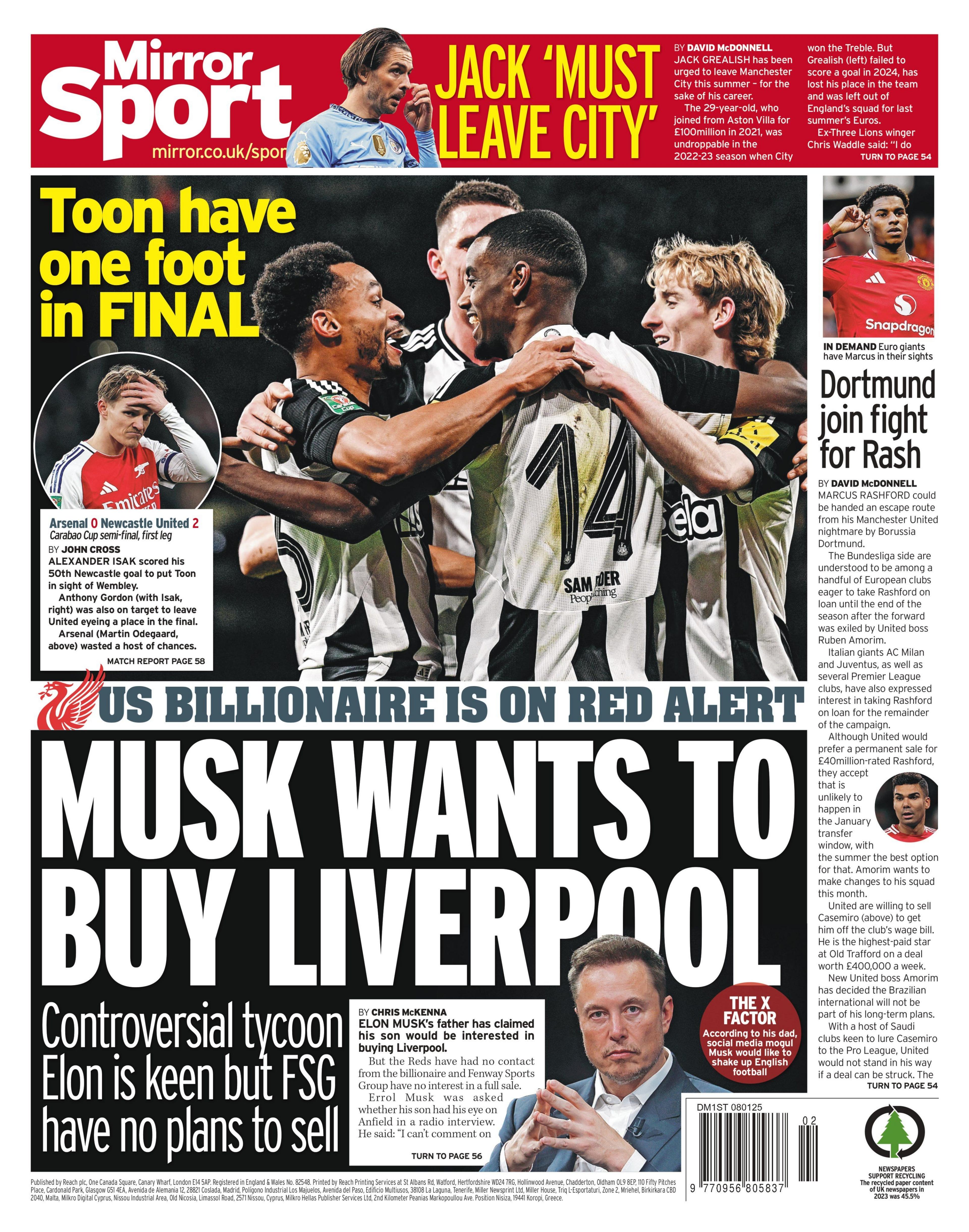 Mirror back page