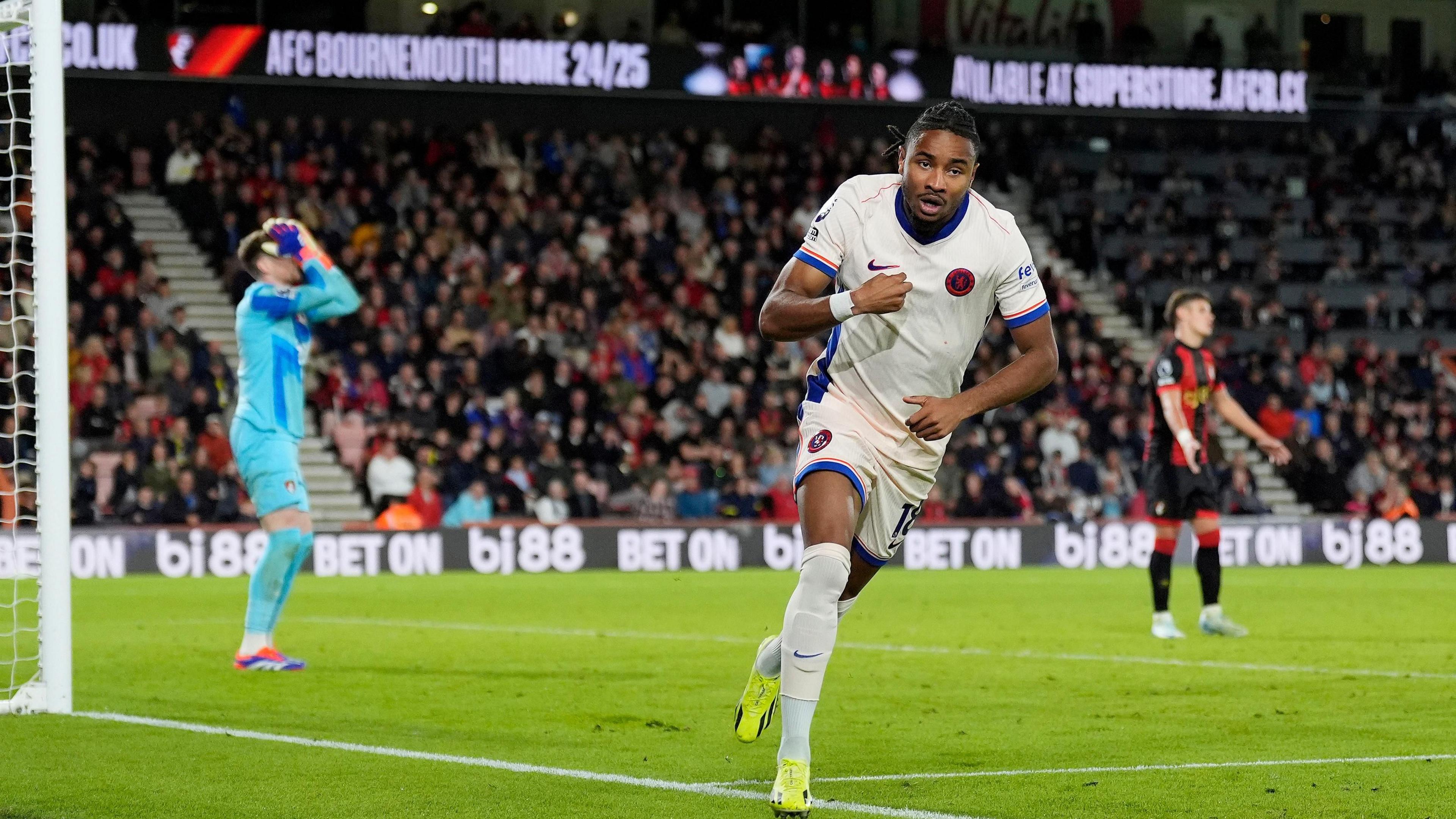 Christopher Nkunku celebrates