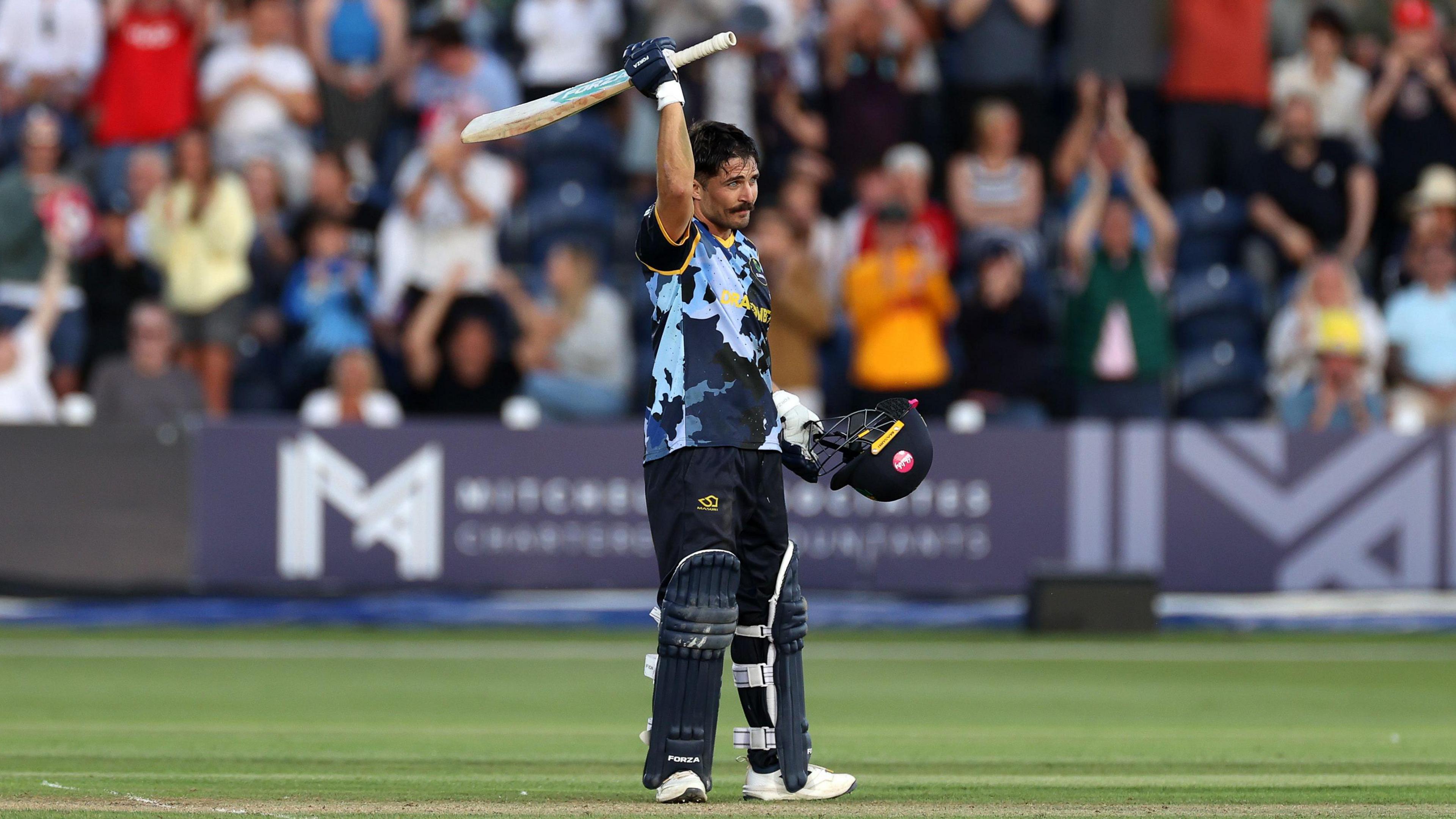 Glamorgan captain Kiran Carlson during a fixture in this seasons T20 Blast.