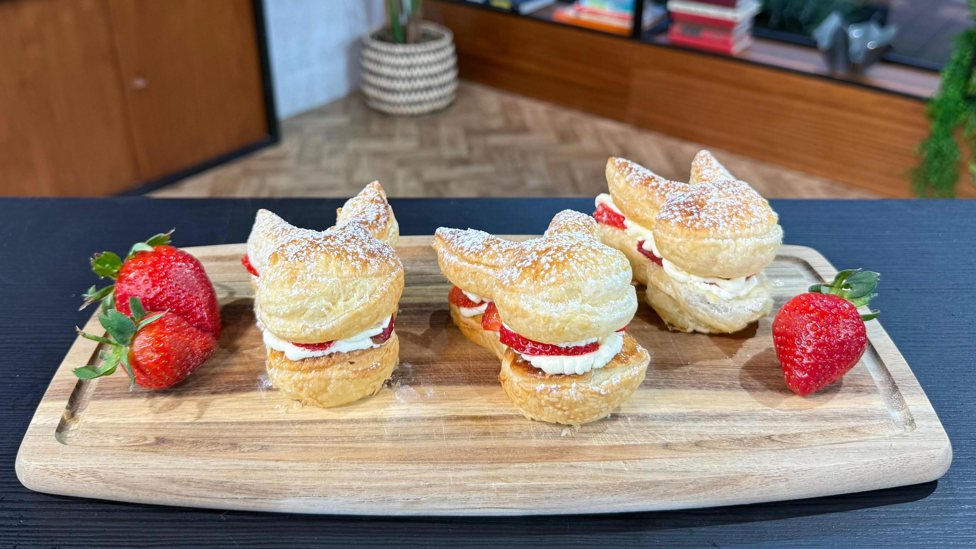 Image shows Sheree Murphy's puff pastry bunnies